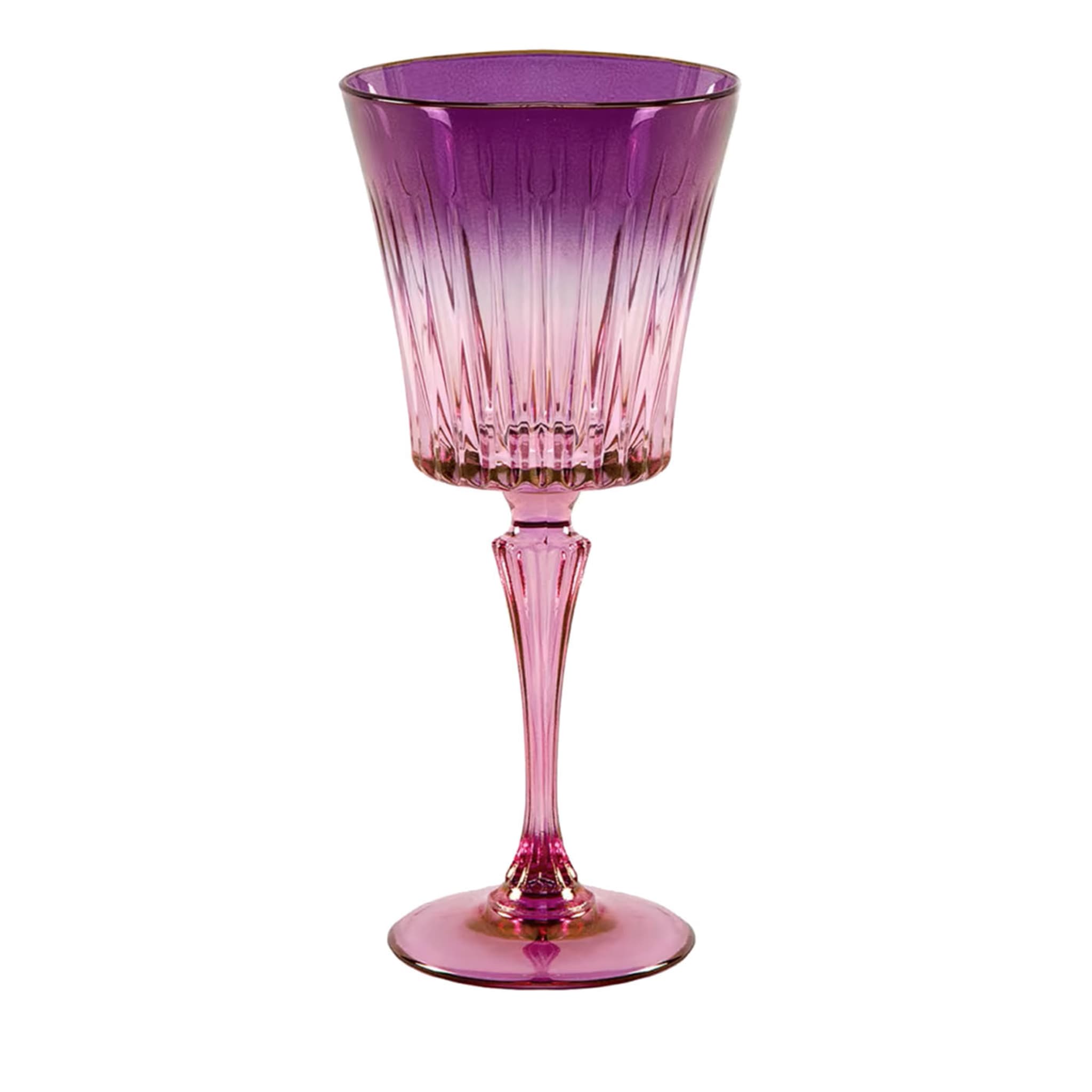 Domina Set of 2 Pink-To-Purple Water Glasses Luisa Beccaria