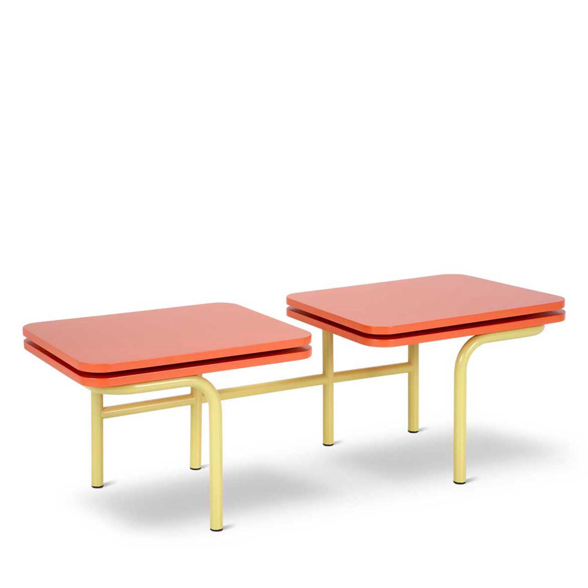 Tavolino Leo a 2 piani, giallo e arancione, di Daria Zinovatnaya - Vista alternativa 1