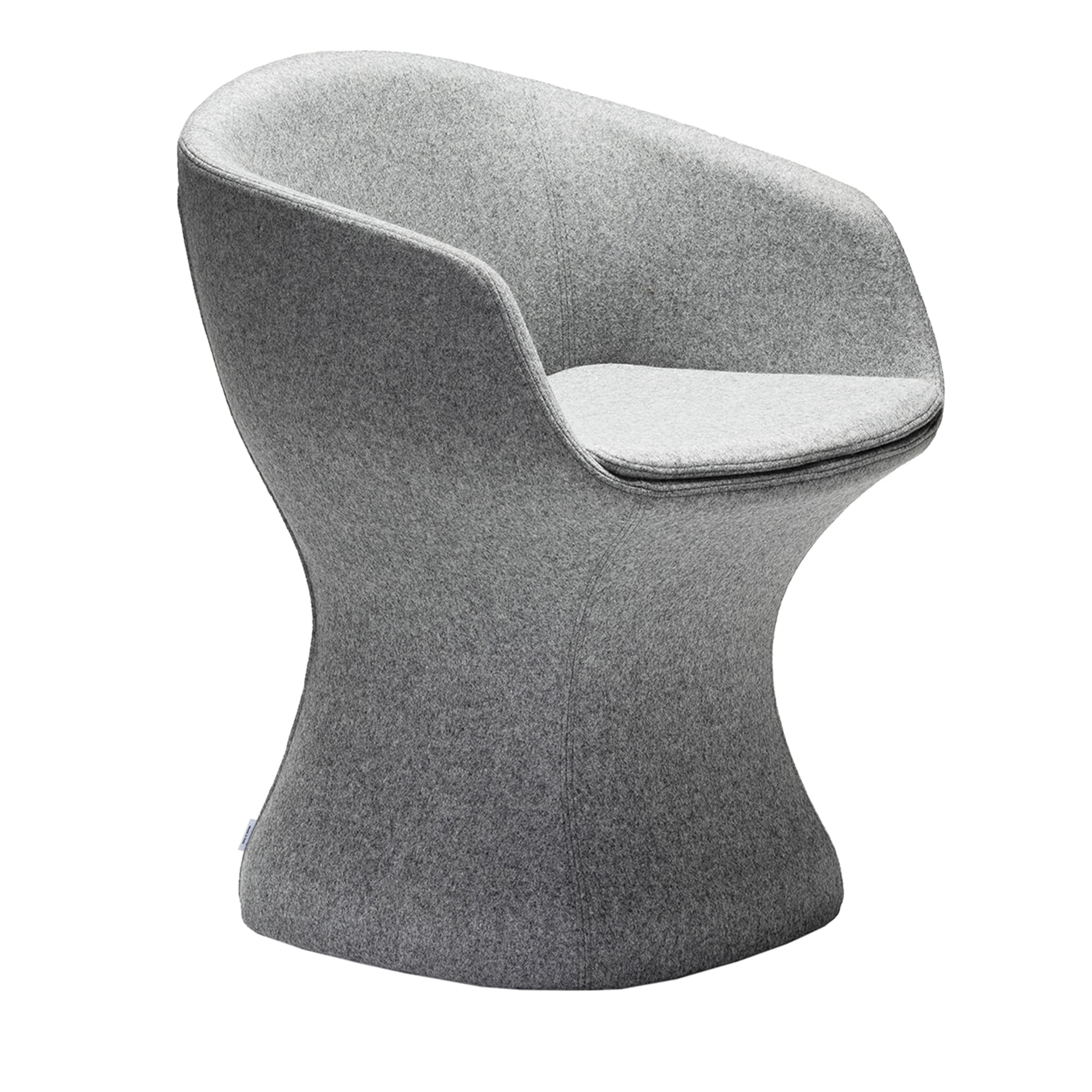 So-Pretty Gray Armchair by Dario Delpin - Main view