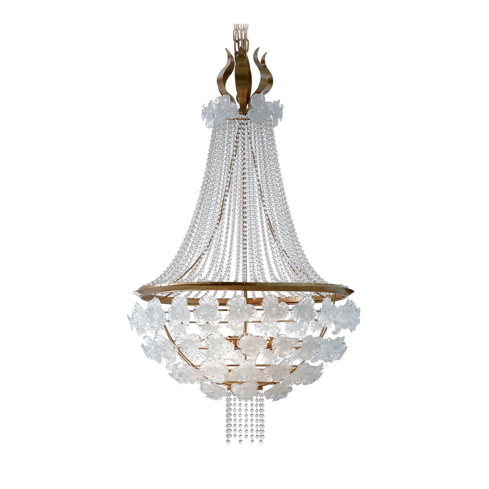 White Flowers Chandelier - Main view