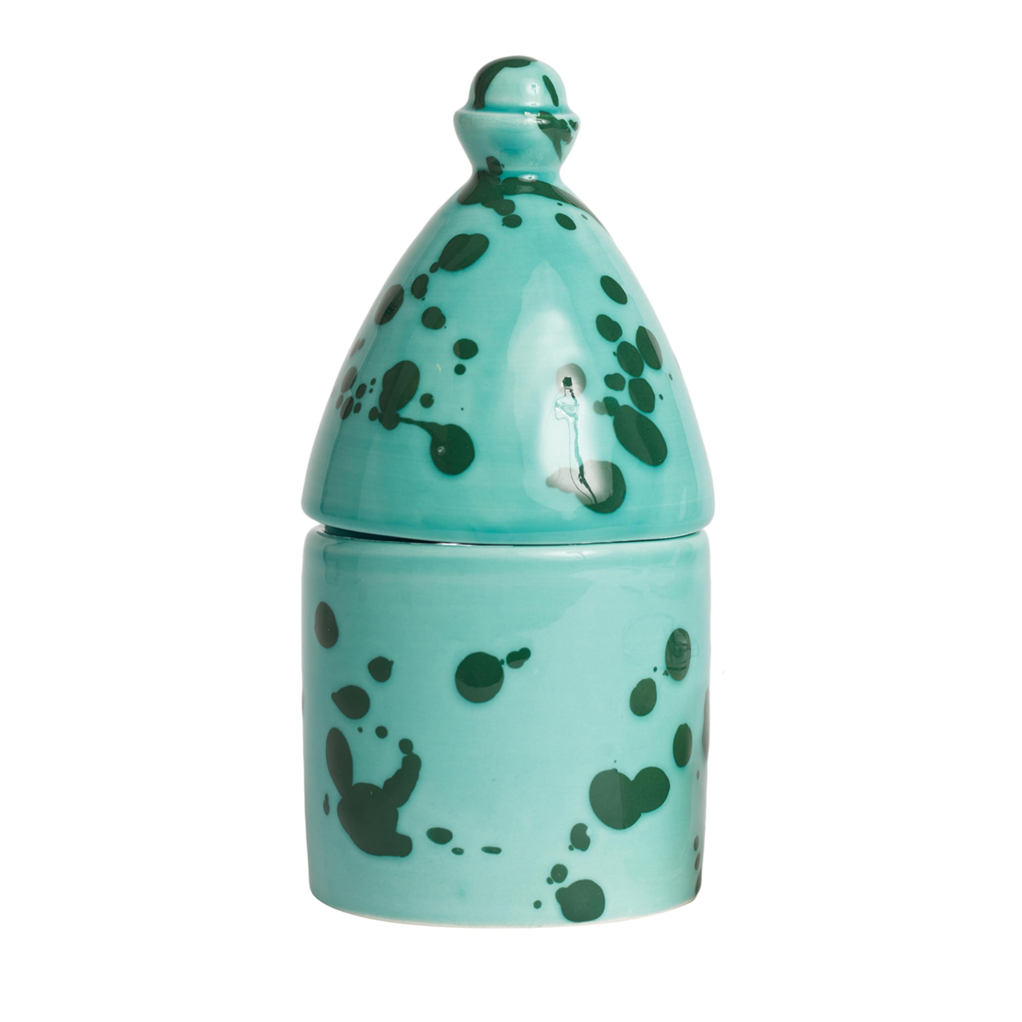 Trullo Aquamarine and Green Candle Holder - Alternative view 1