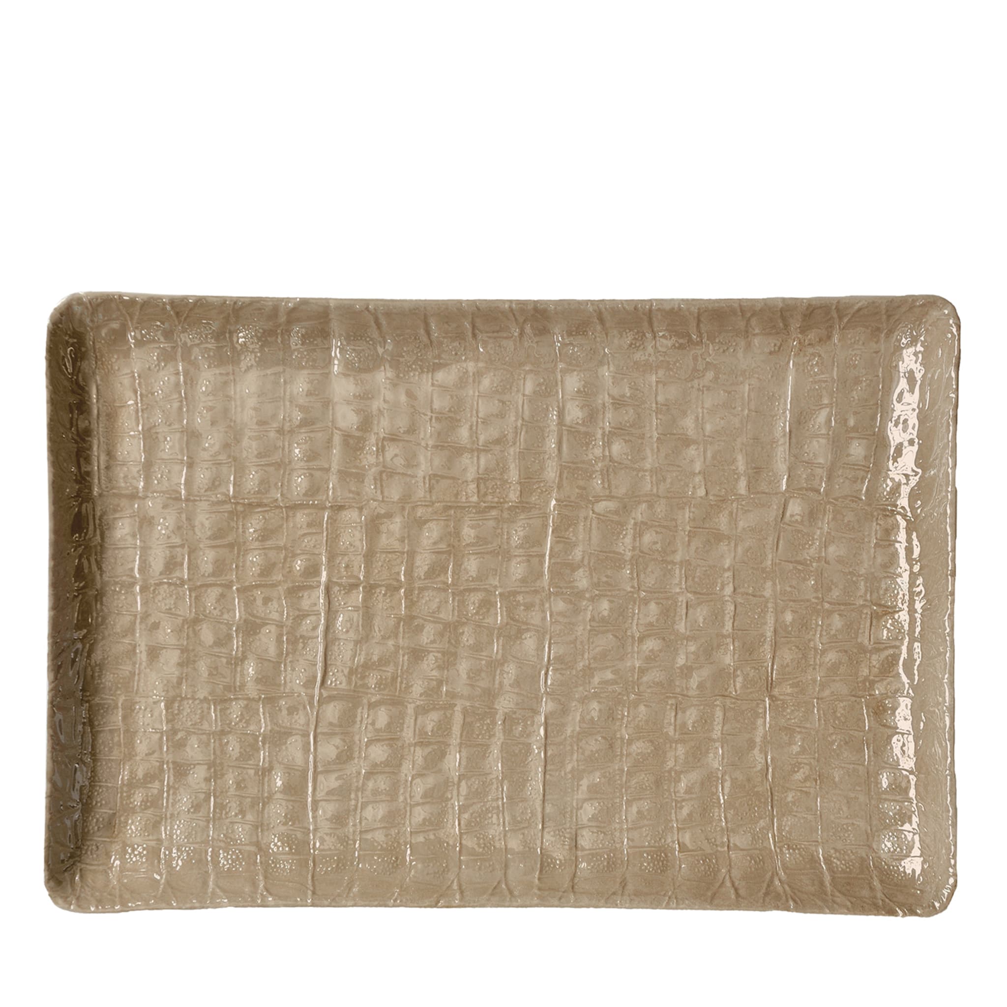 COCCO RECTANGULAR TRAY - BEIGE - Main view