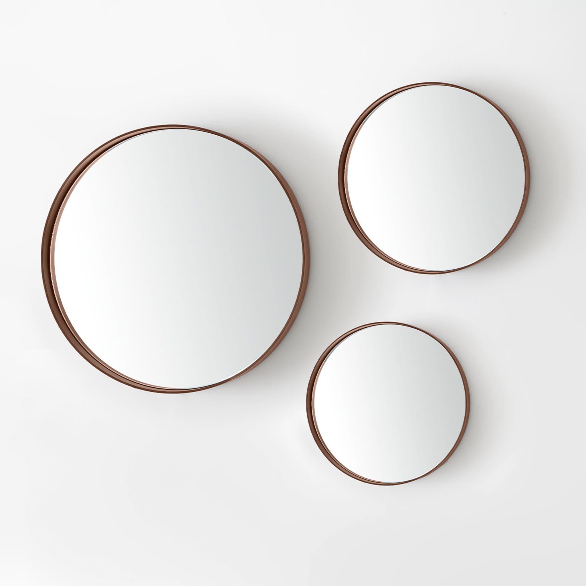 Dorian Gray Round Coppery Mirror - Alternative view 1