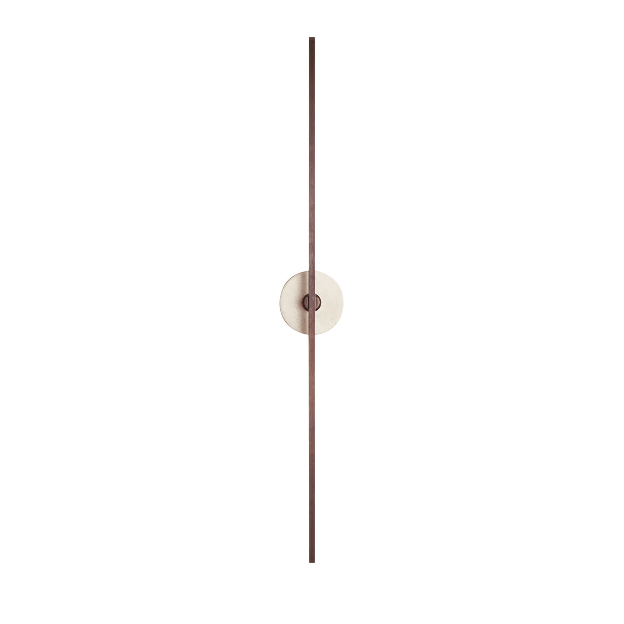 "Essential Grand Stick" Wall Sconce in Bronze and Travertine - Main view