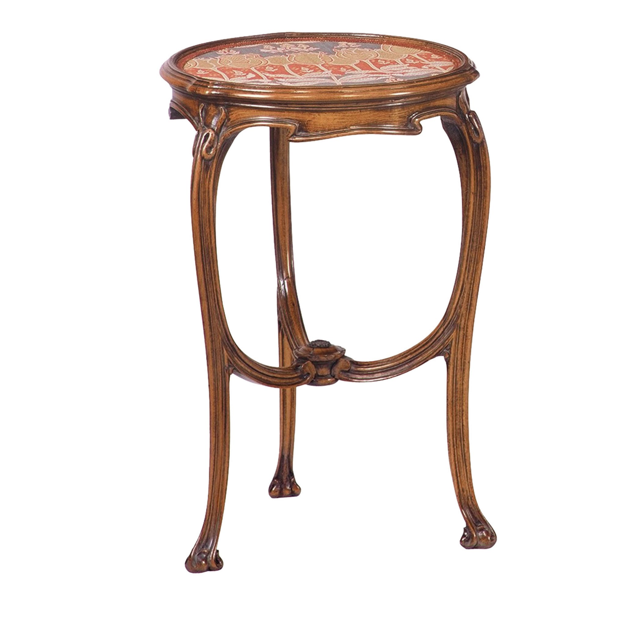 French Liberty Round Fabric Side Table - Main view