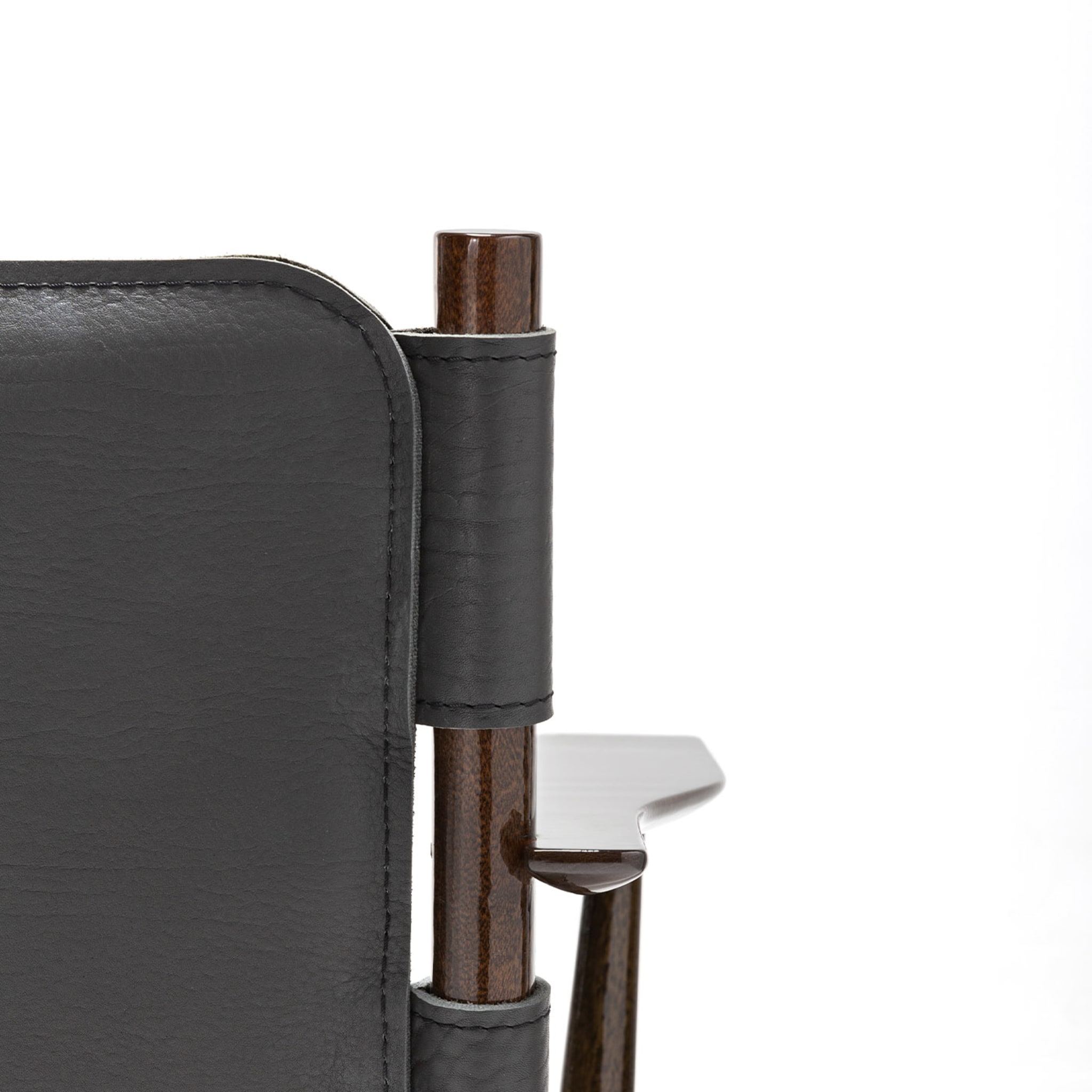 Levante Dark Leather Chair by Massimo Castagna #6 - Alternative view 3