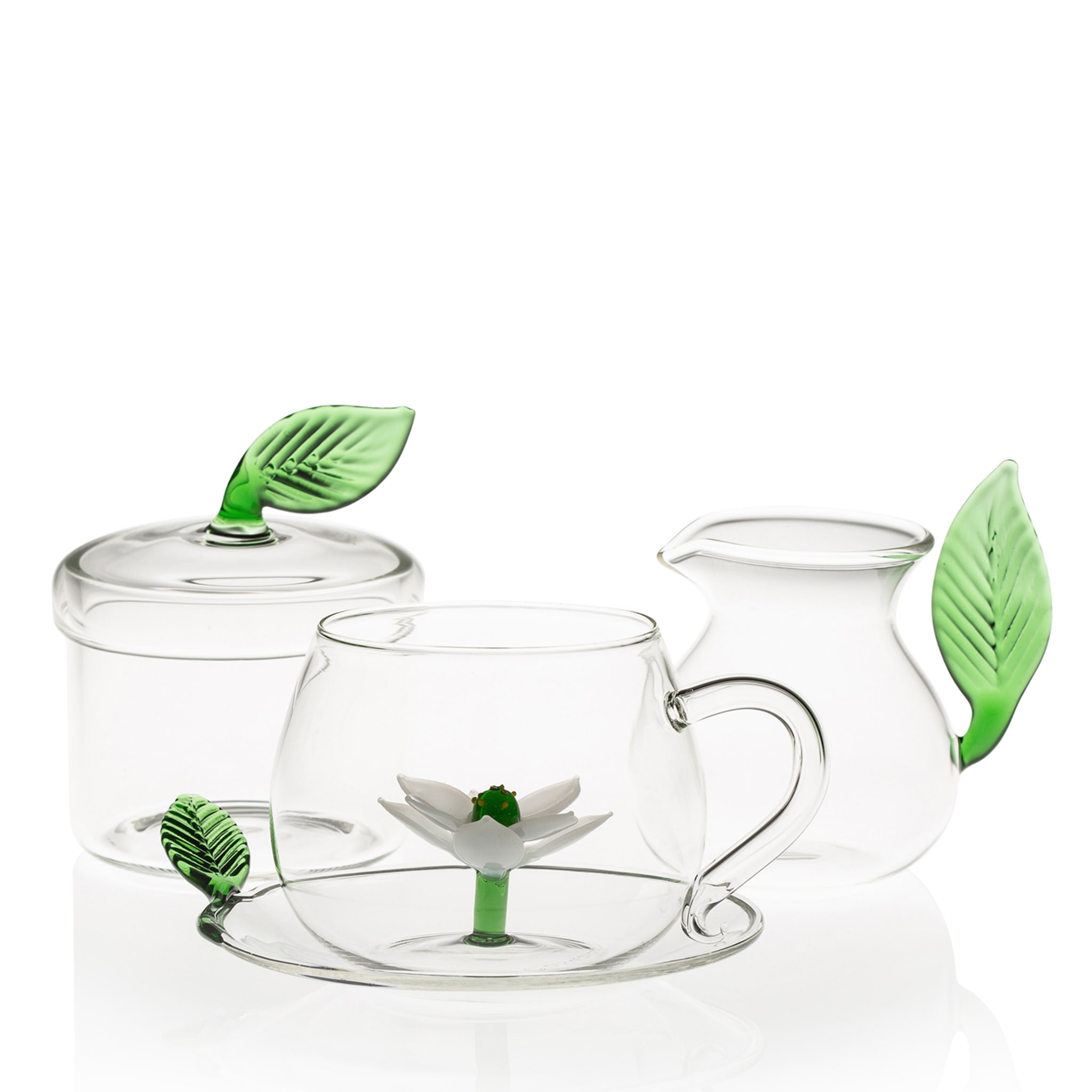 Set of 2 Lotus Tea Cups - Alternative view 1
