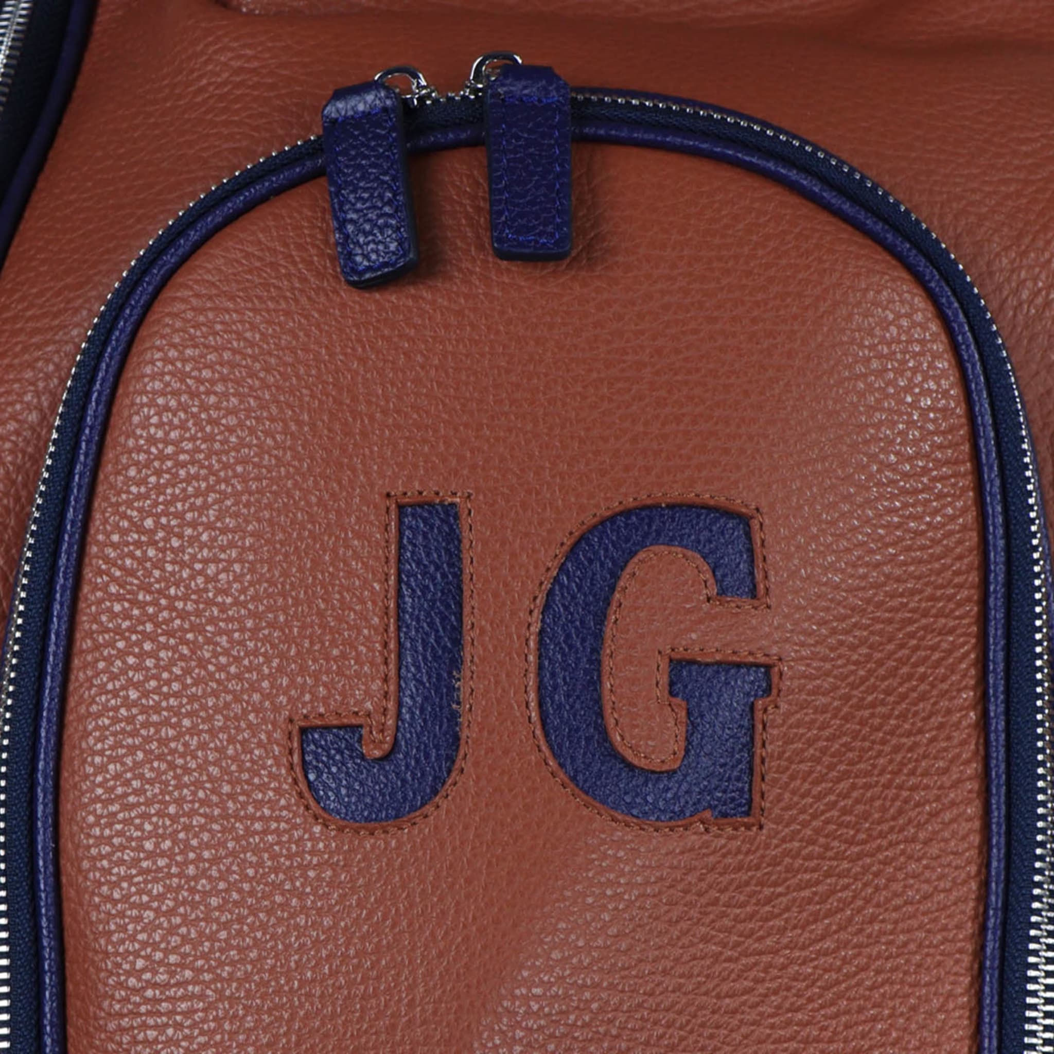 Imperiale Brown & Blue Leather Golf Bag - Alternative view 1