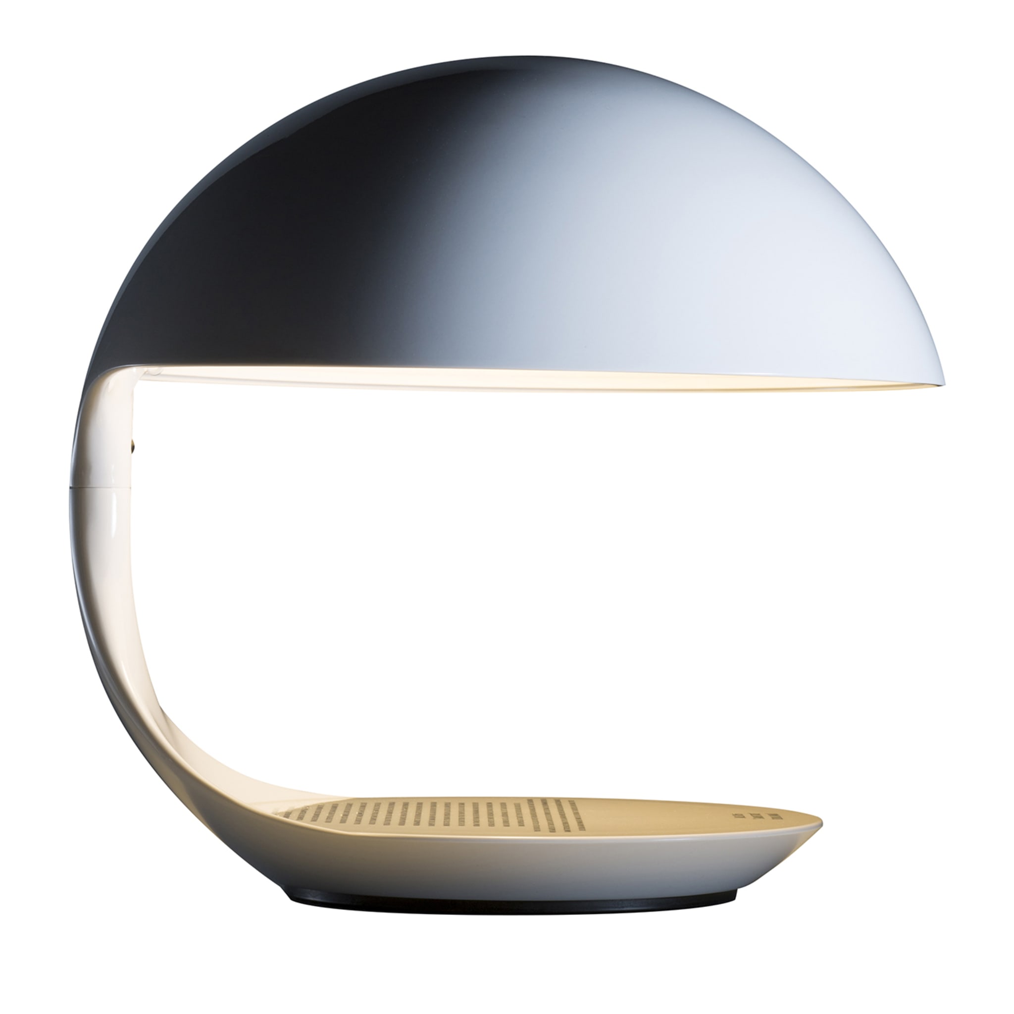 Cobra Texture White Table Lamp by Studiovo - Main view