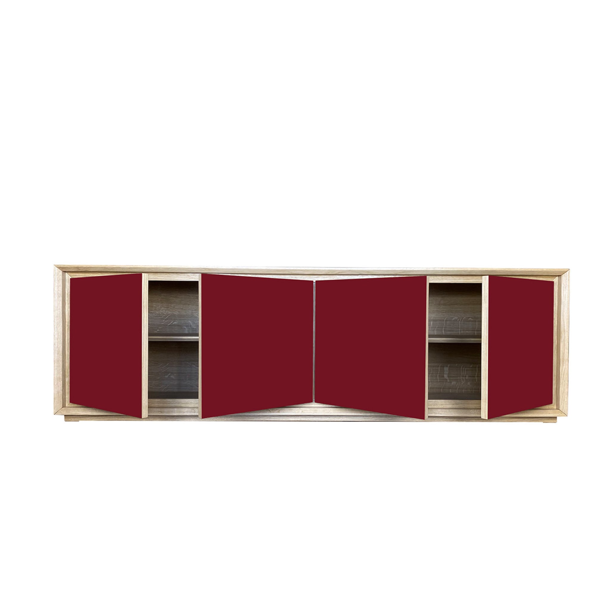 Rubino 3-türiges rubinrotes Sideboard von Mascia Meccani - Alternative Ansicht 2