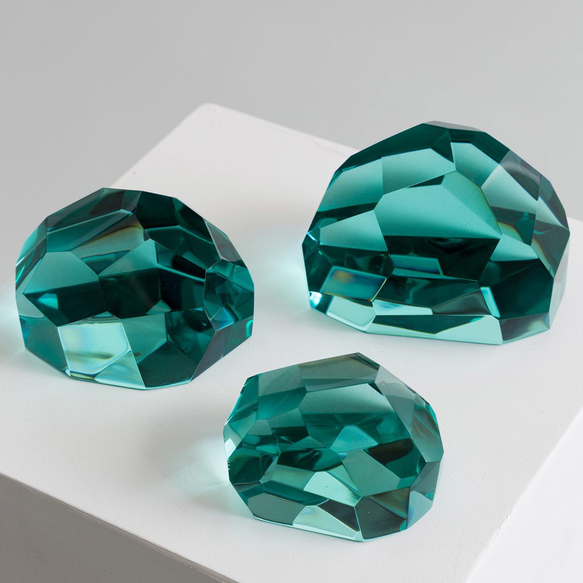 Set di tre sculture di cristallo Gems - Vista alternativa 4