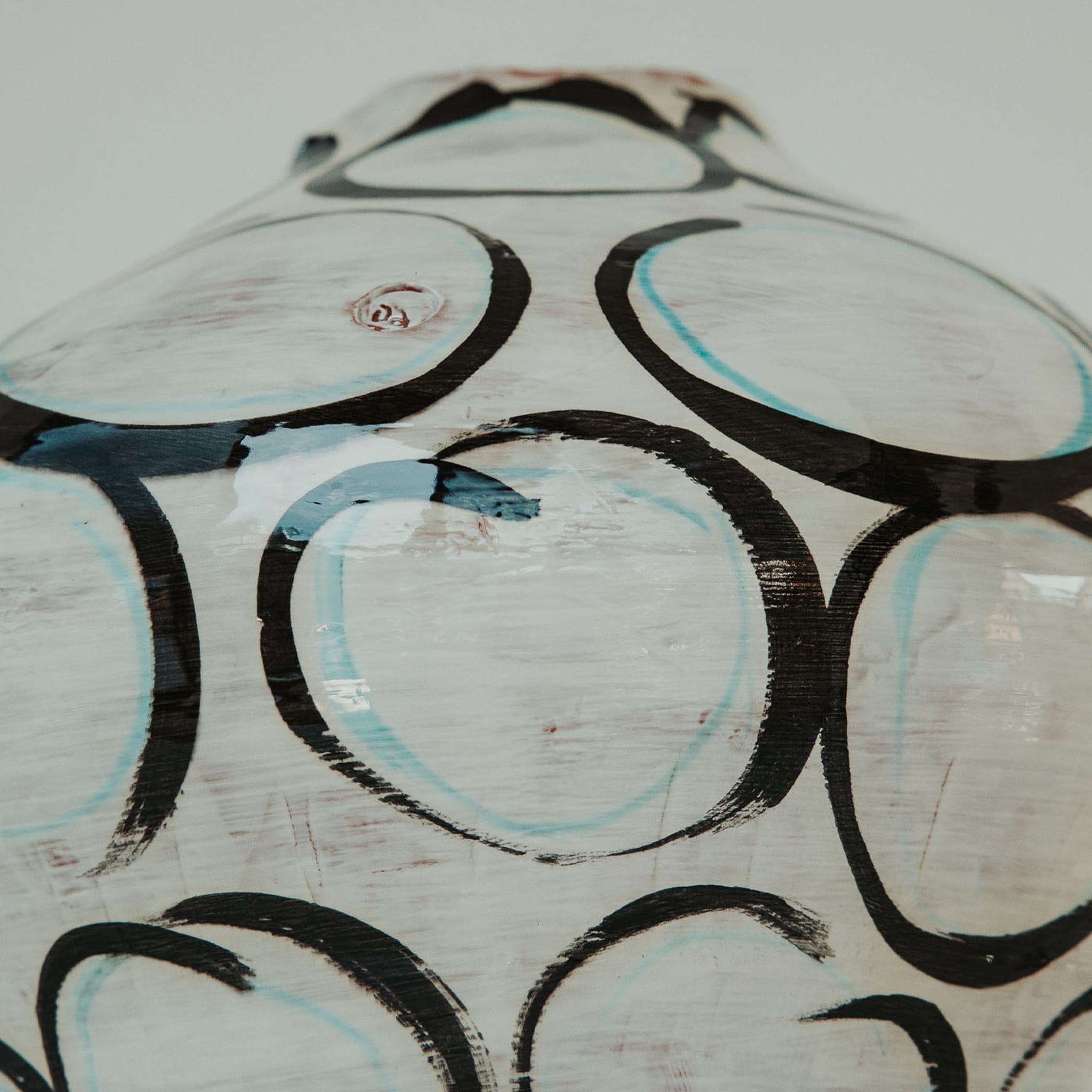 Mangan Vase &amp; Kupfer Grüne Kreise - Alternative Ansicht 1
