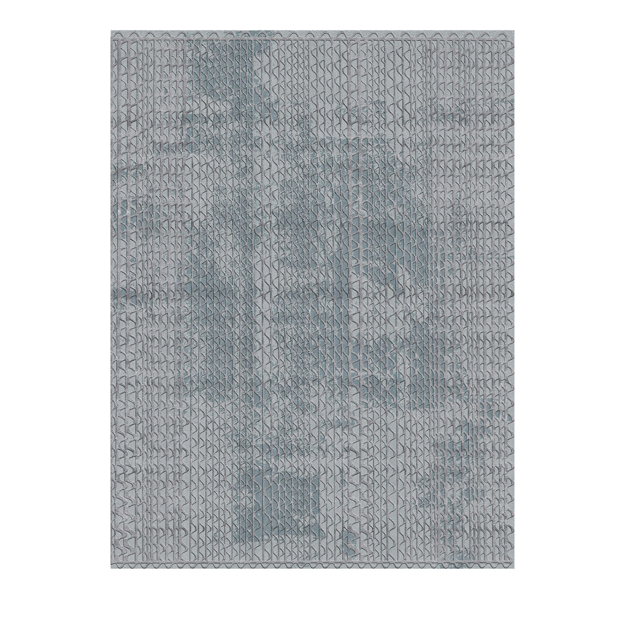 Tappeto grigio rettangolare Triple Waves di Lorenza Bozzoli  - Vista principale