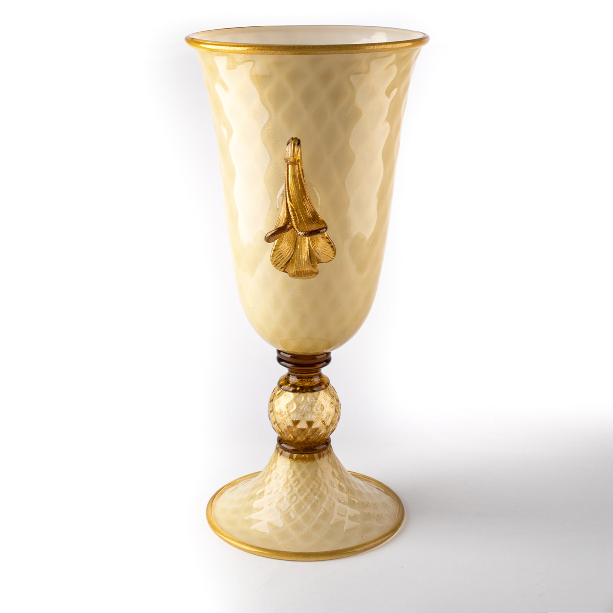 Stmat Smoky and Golden Goblet-Shape Vase - Alternative view 4