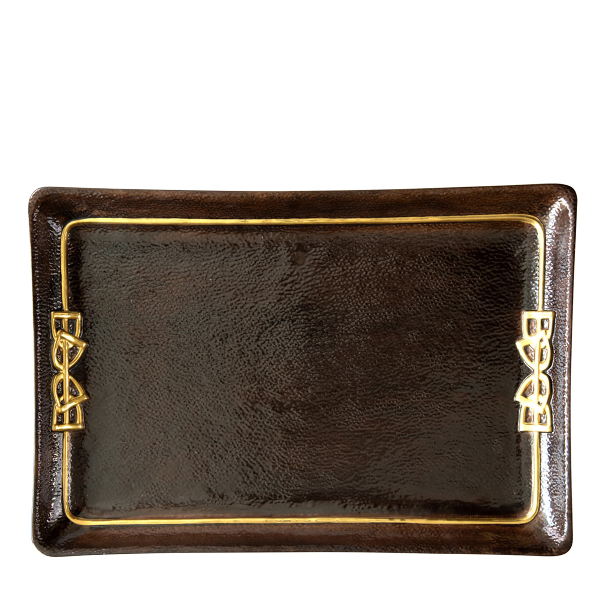 DRESSAGE SOAP DISH - BLACK AND GOLD - Main view