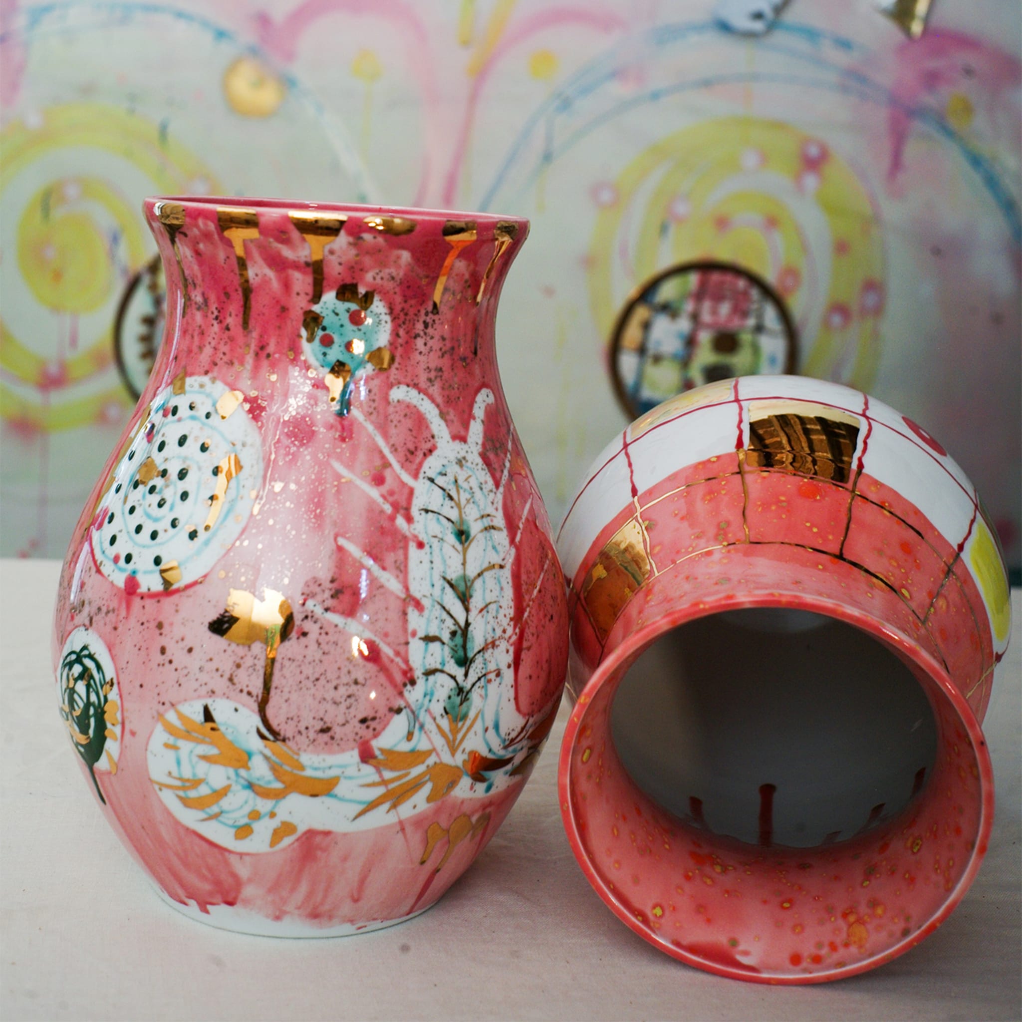 Aphrodite Pink Porcelain Vase - Alternative view 4