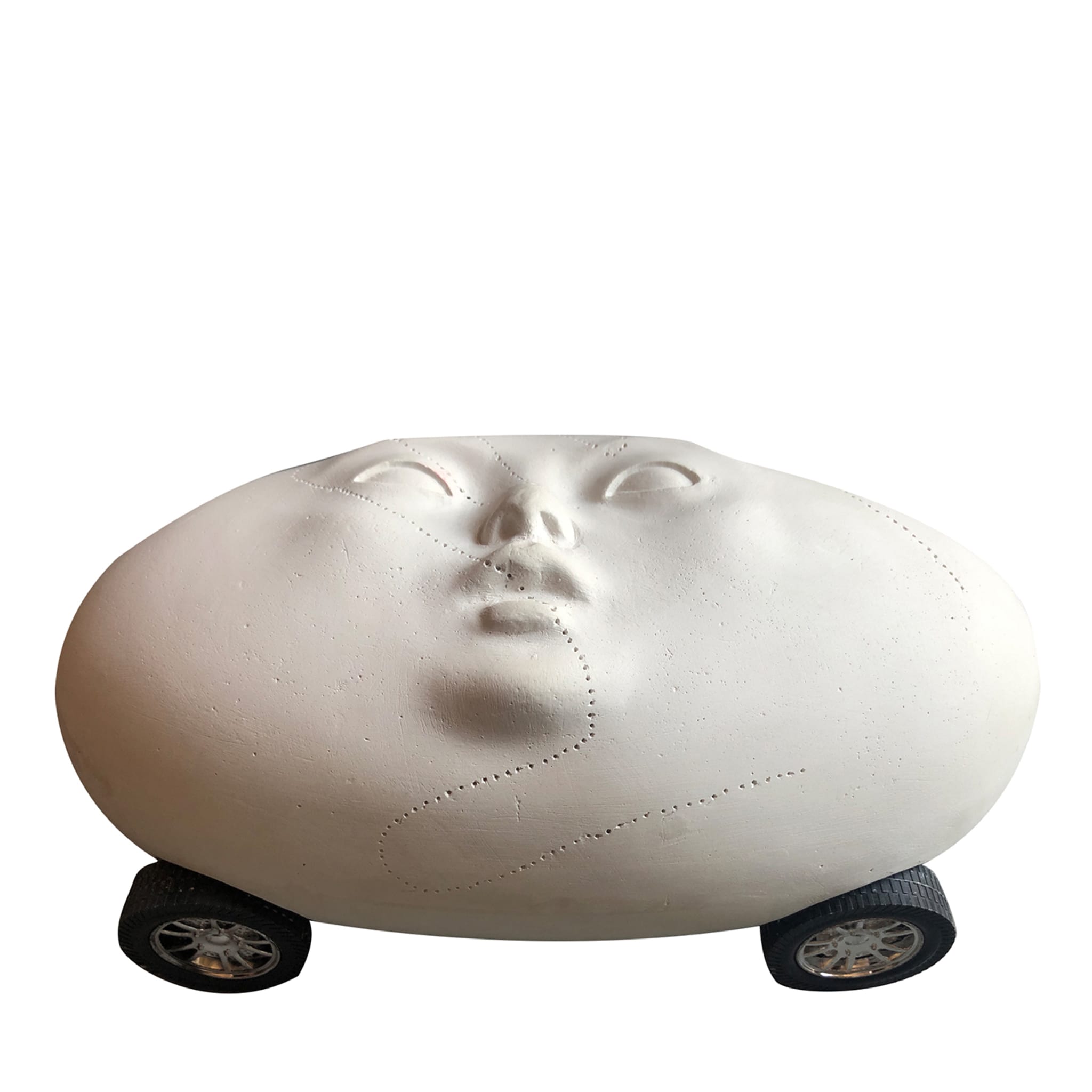 La escultura del coche píldora - Vista principal