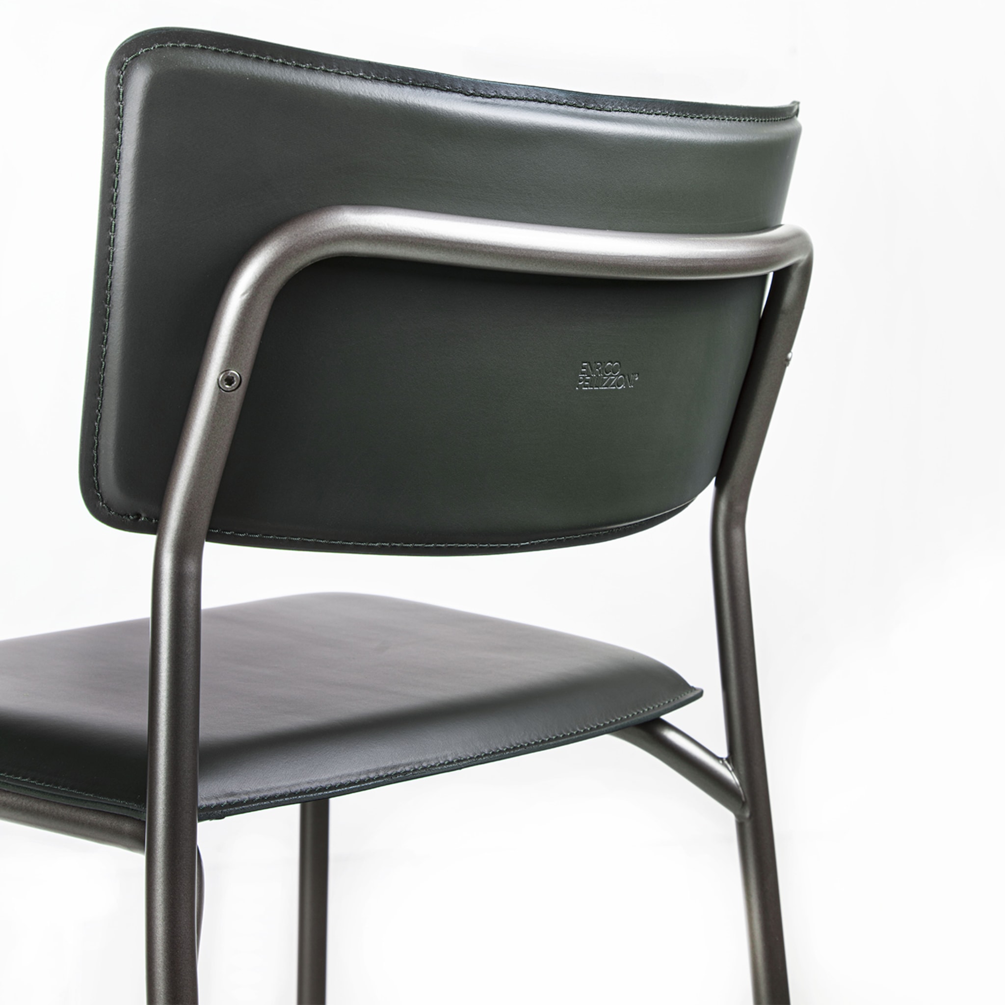Isotta Leather Bar Stool - Alternative view 5