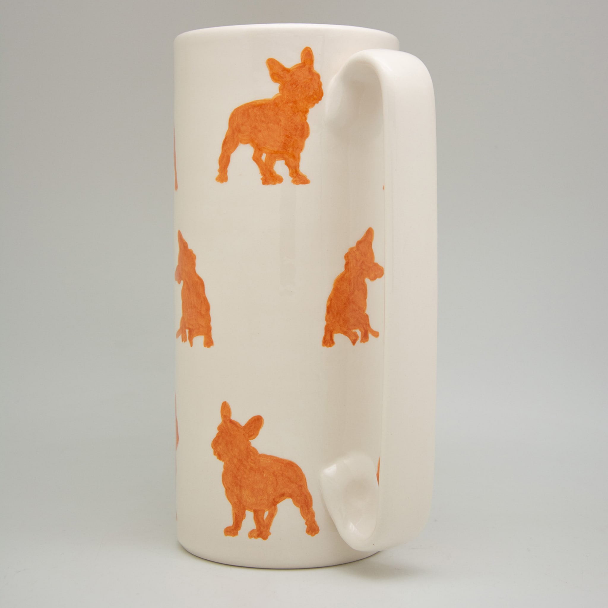 Serlio French Bulldog Orange Ceramic Carafe - Alternative view 1