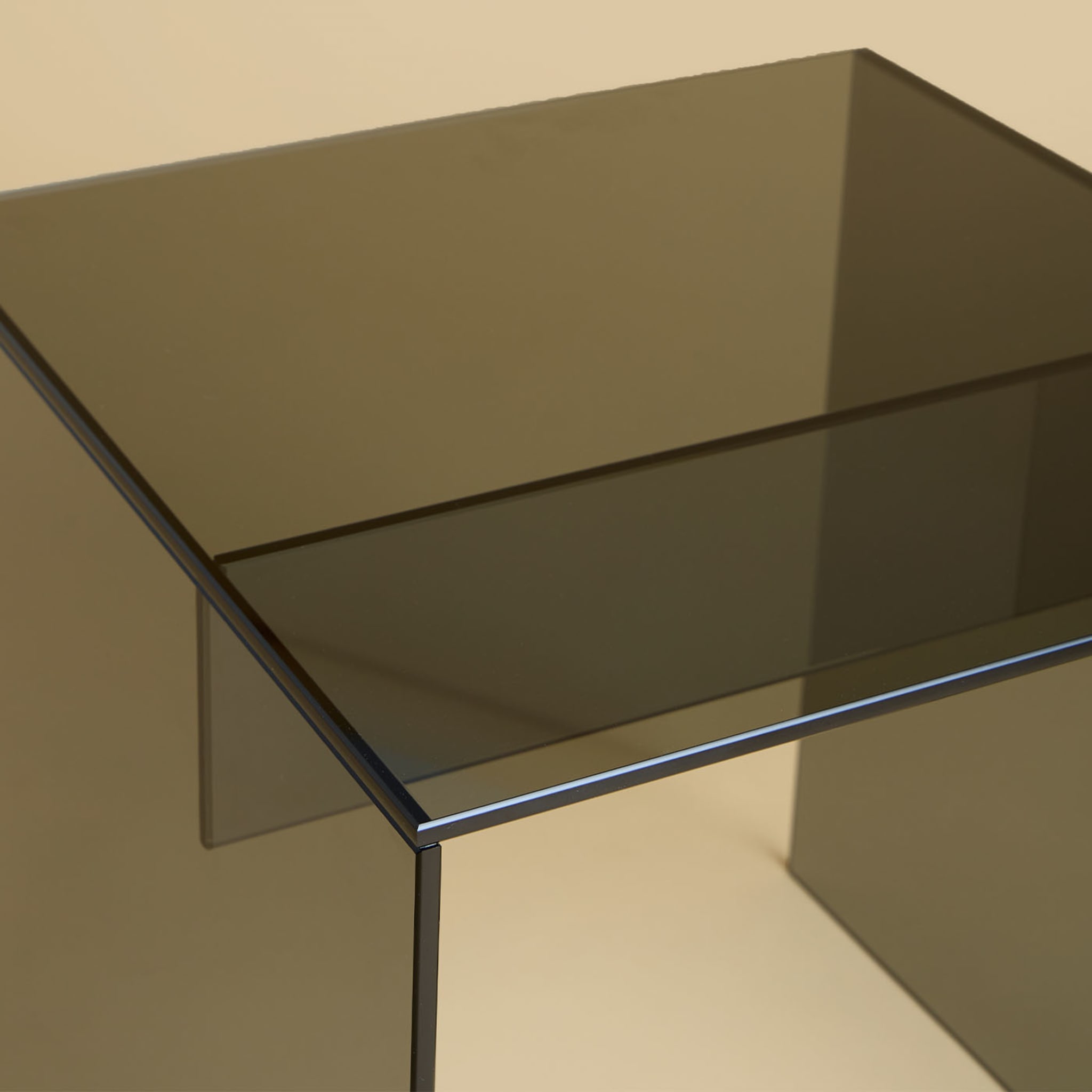 Honshu Smokey Glass Side Table - Alternative view 1