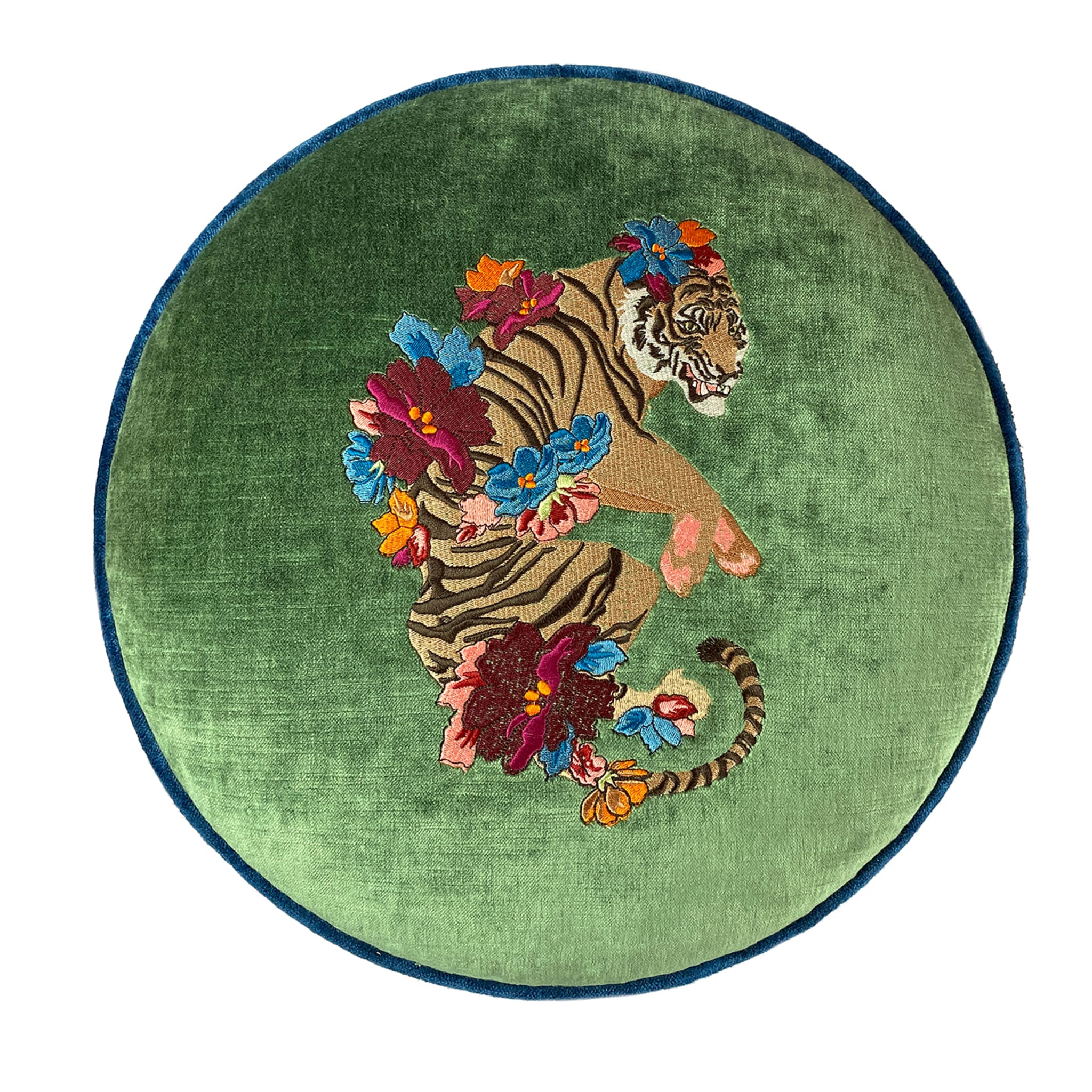 Circus Tigre Embroidered Pouf - Alternative view 2