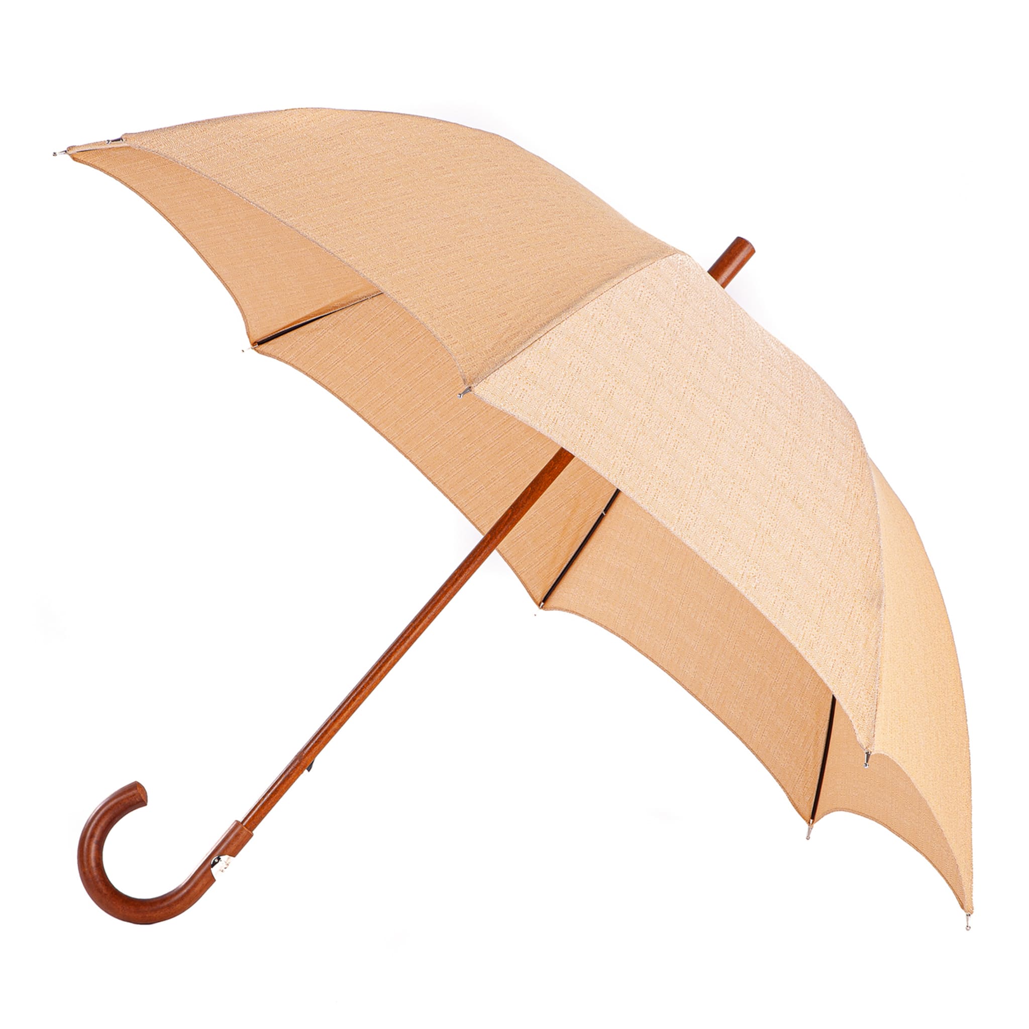 Beige Malakka Regenschirm - Hauptansicht