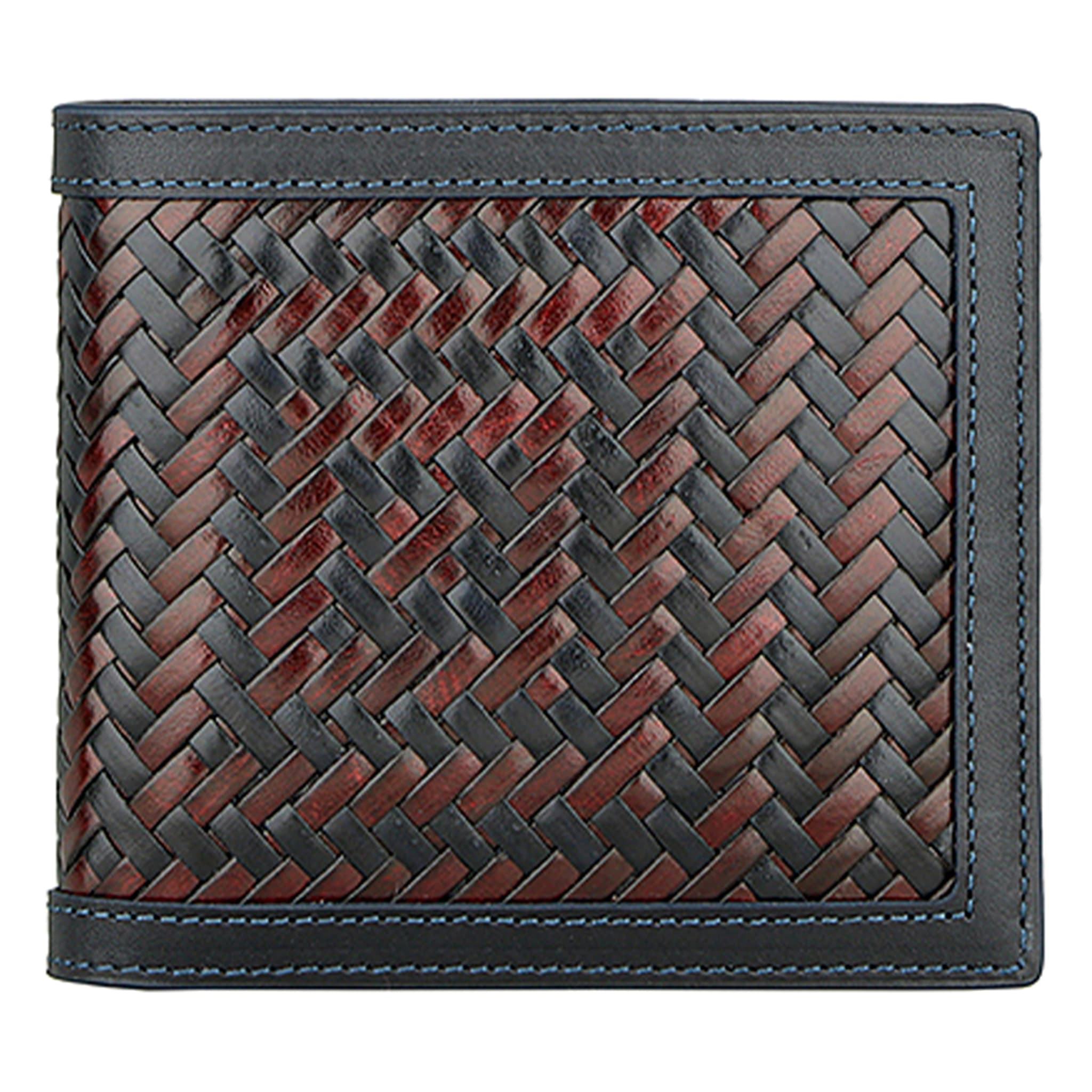 Braided Leather Brown Wallet  - Main view