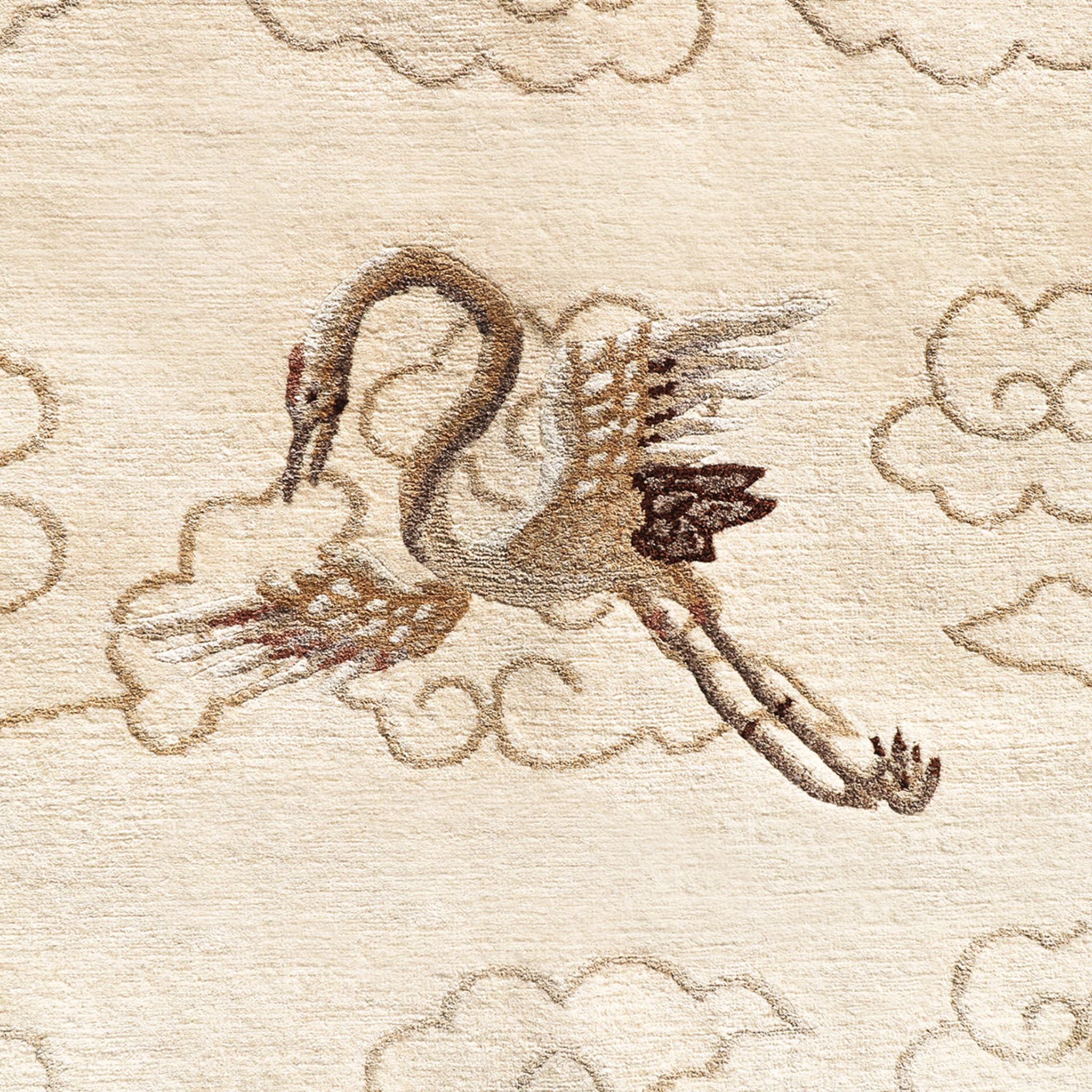 Chinoiserie Collection Manchurian Cranes Eggshell Rug - Alternative view 5