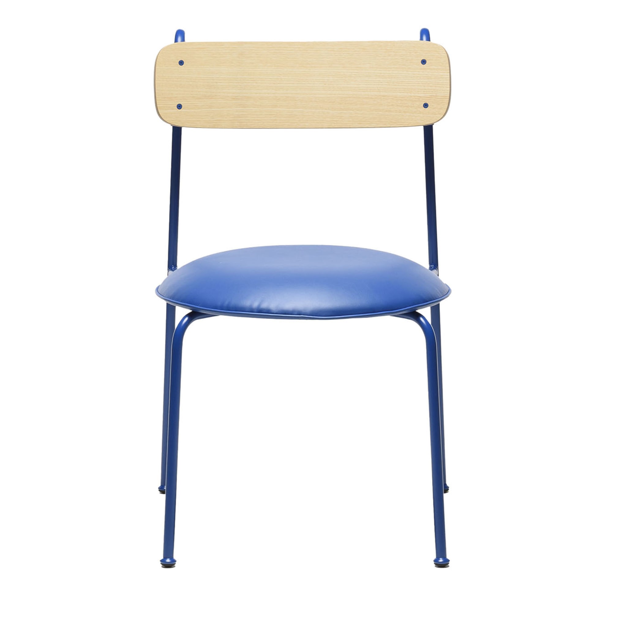 Chaise en frêne bleu et naturel Lena S Designerd - Vue principale