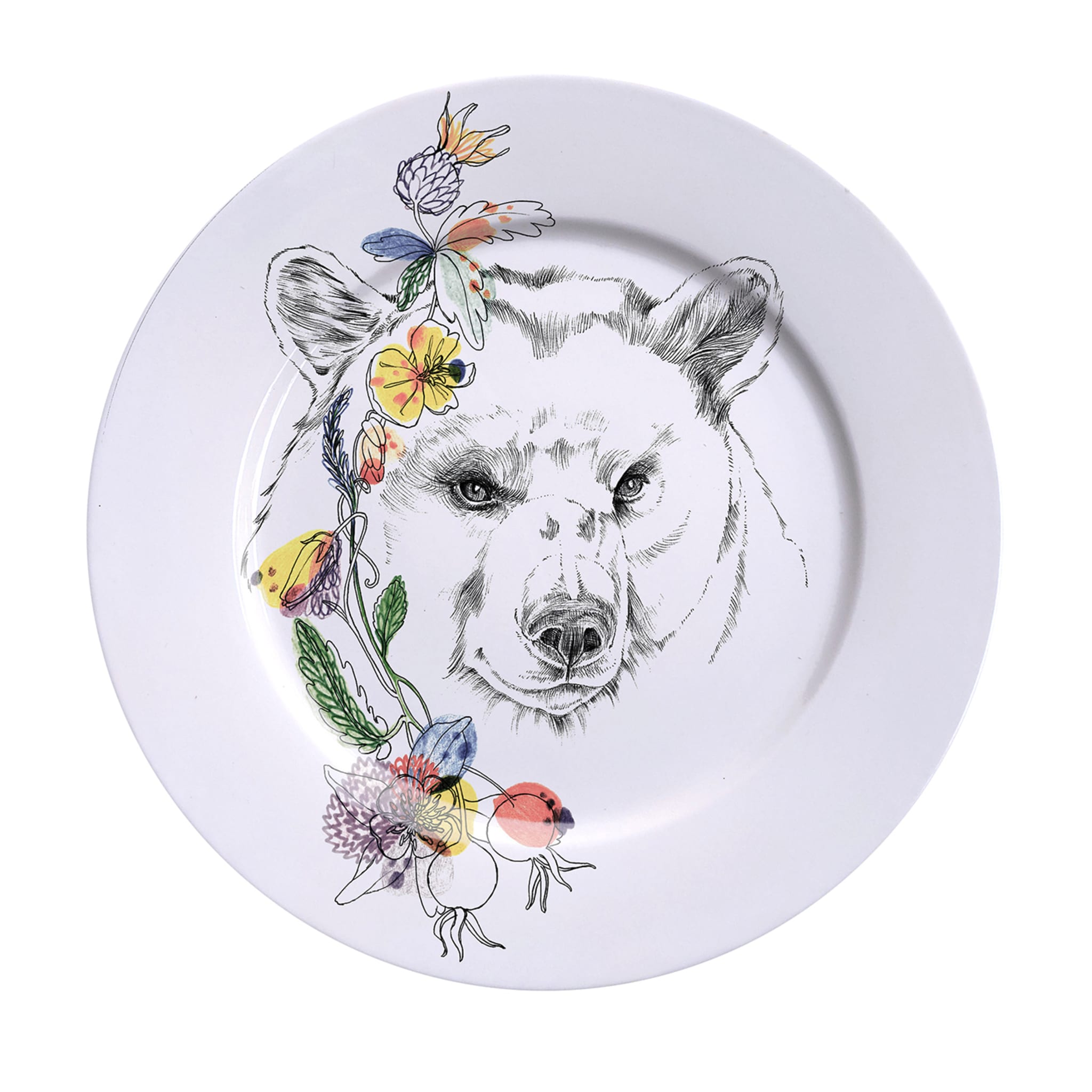 An Ode To The Woods Black Bear Dinner Plate - Main view