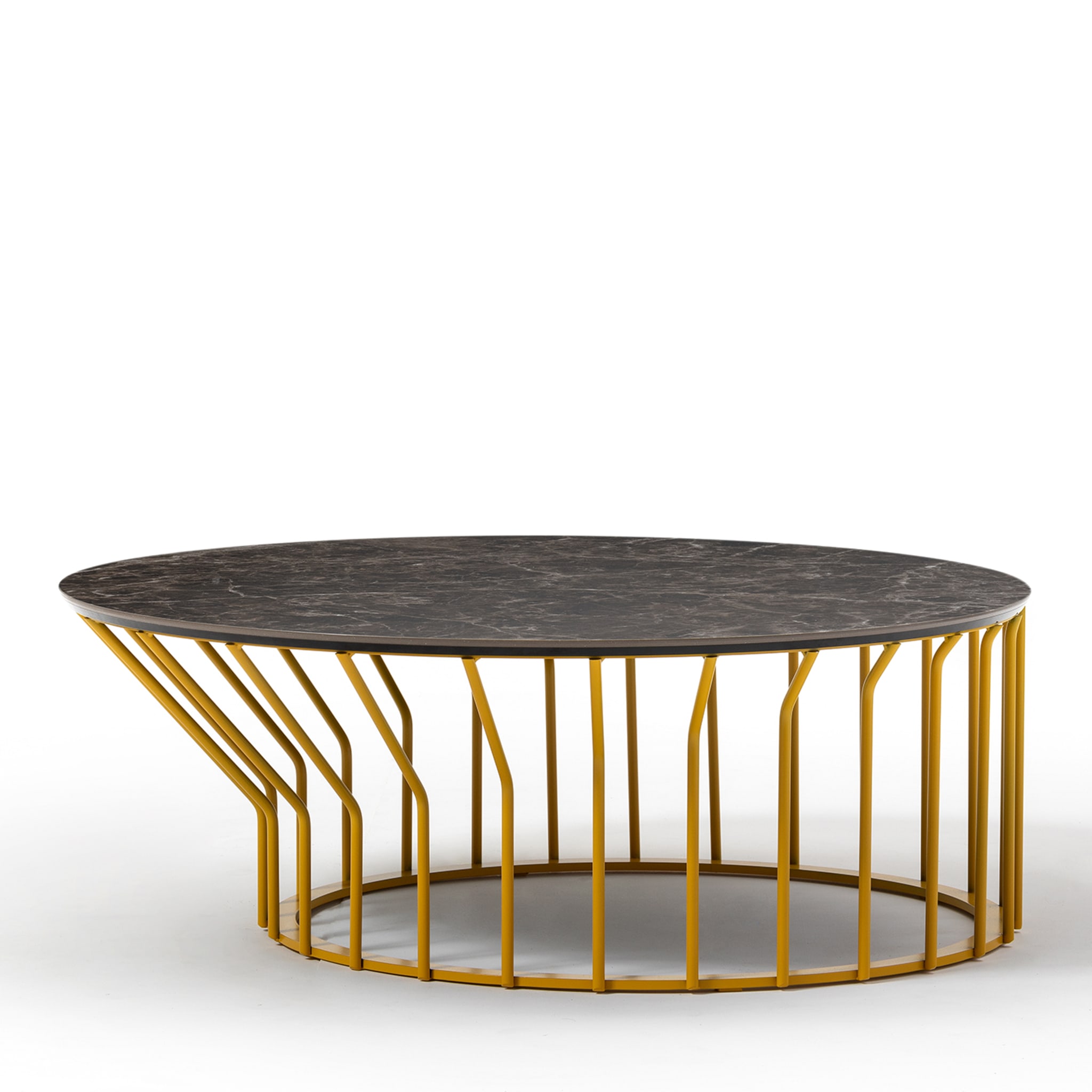 0134 Small Round Yellow Coffee Table - Alternative view 1