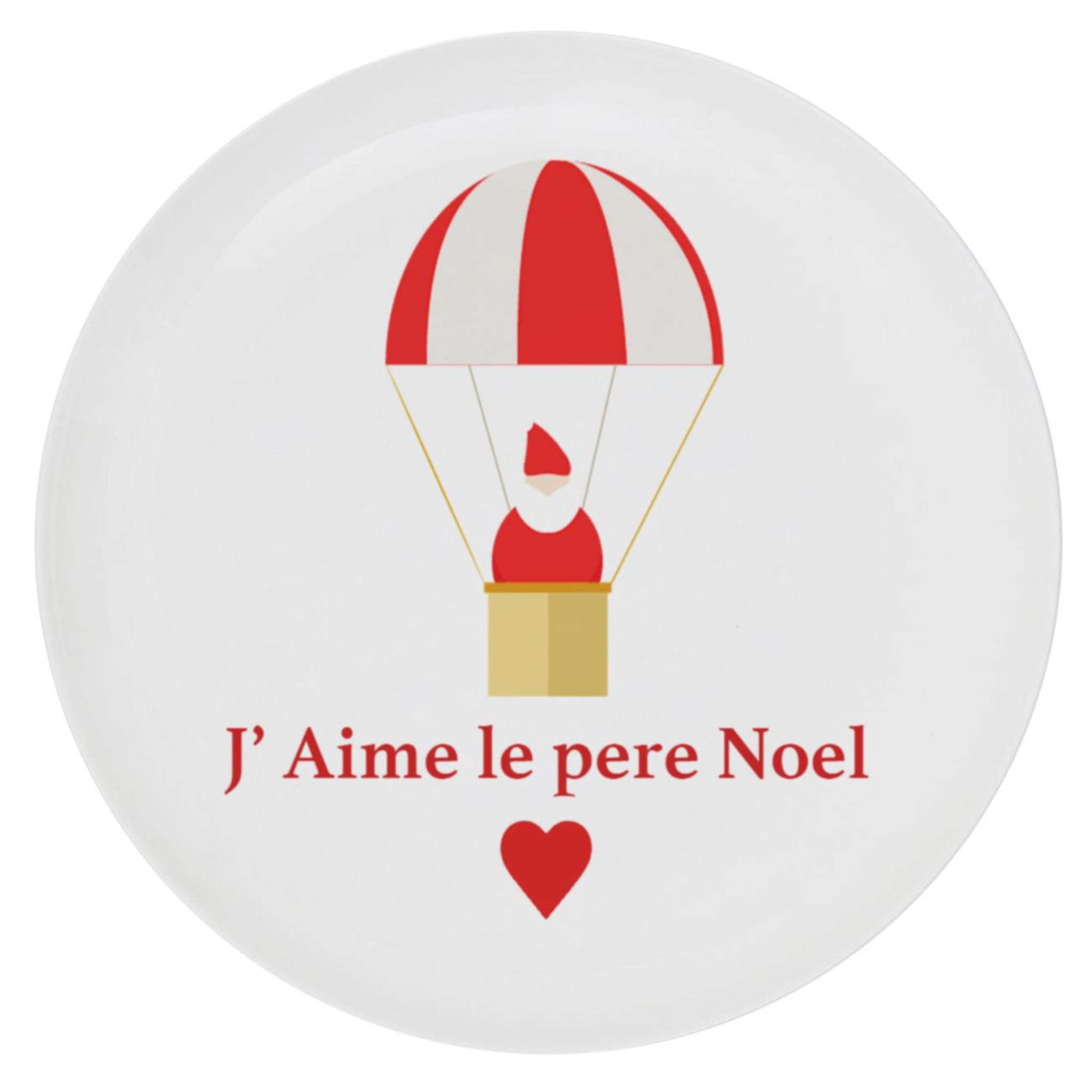 J'Aime le pere Noel Set of 6 Plates - Main view