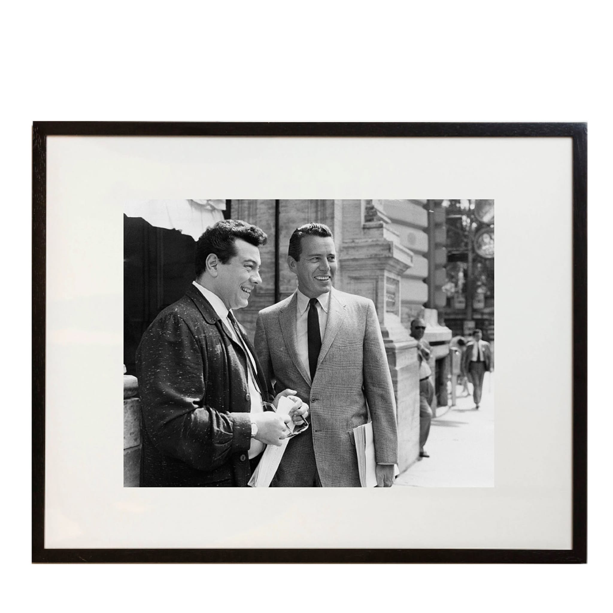 Mario Lanza And John Forsythe Framed Print by Keystone - Main view