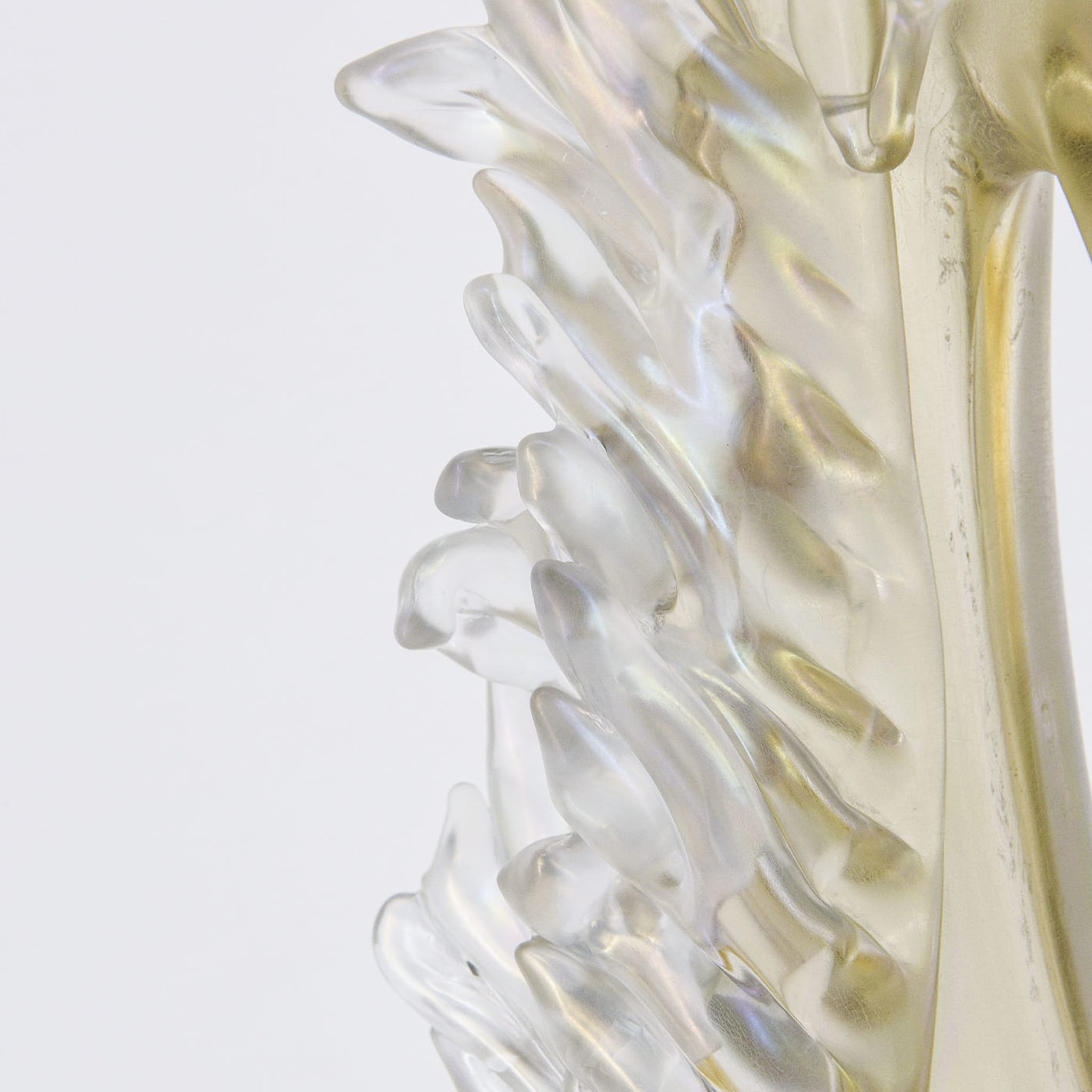 Plume Beige & Transparent Vase #2 - Alternative view 2
