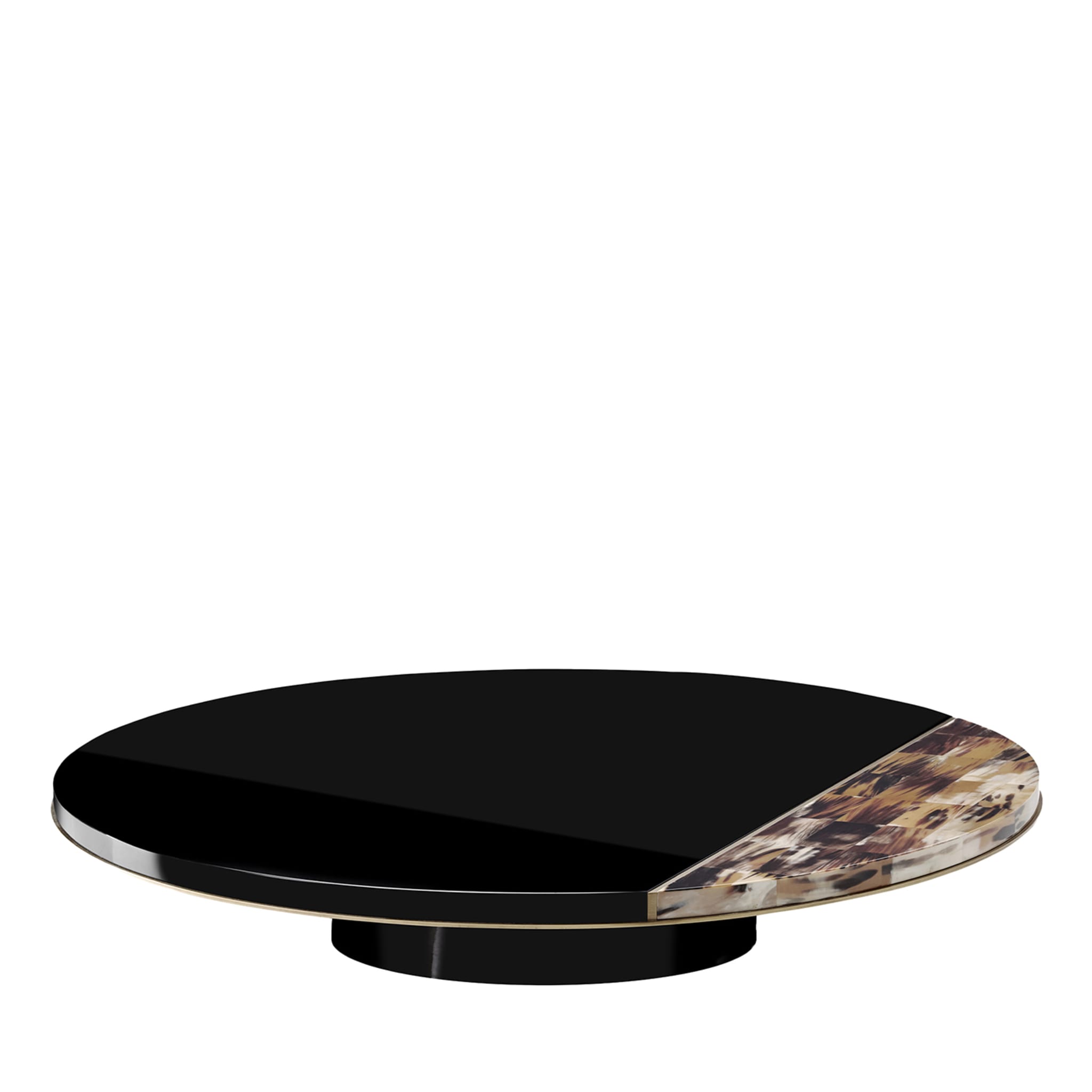 Andria Round Black Coffee Table - Main view