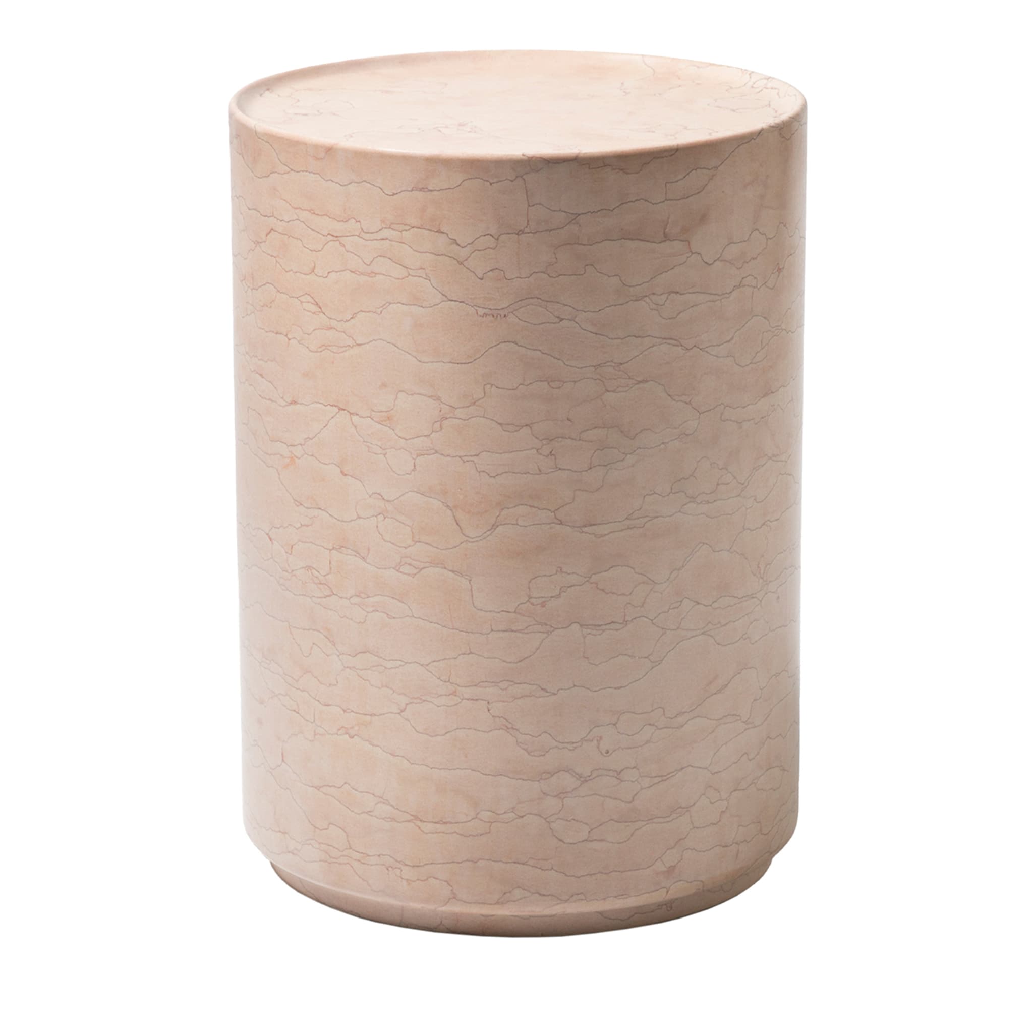 Amara Side Table in Pink Marble - Main view