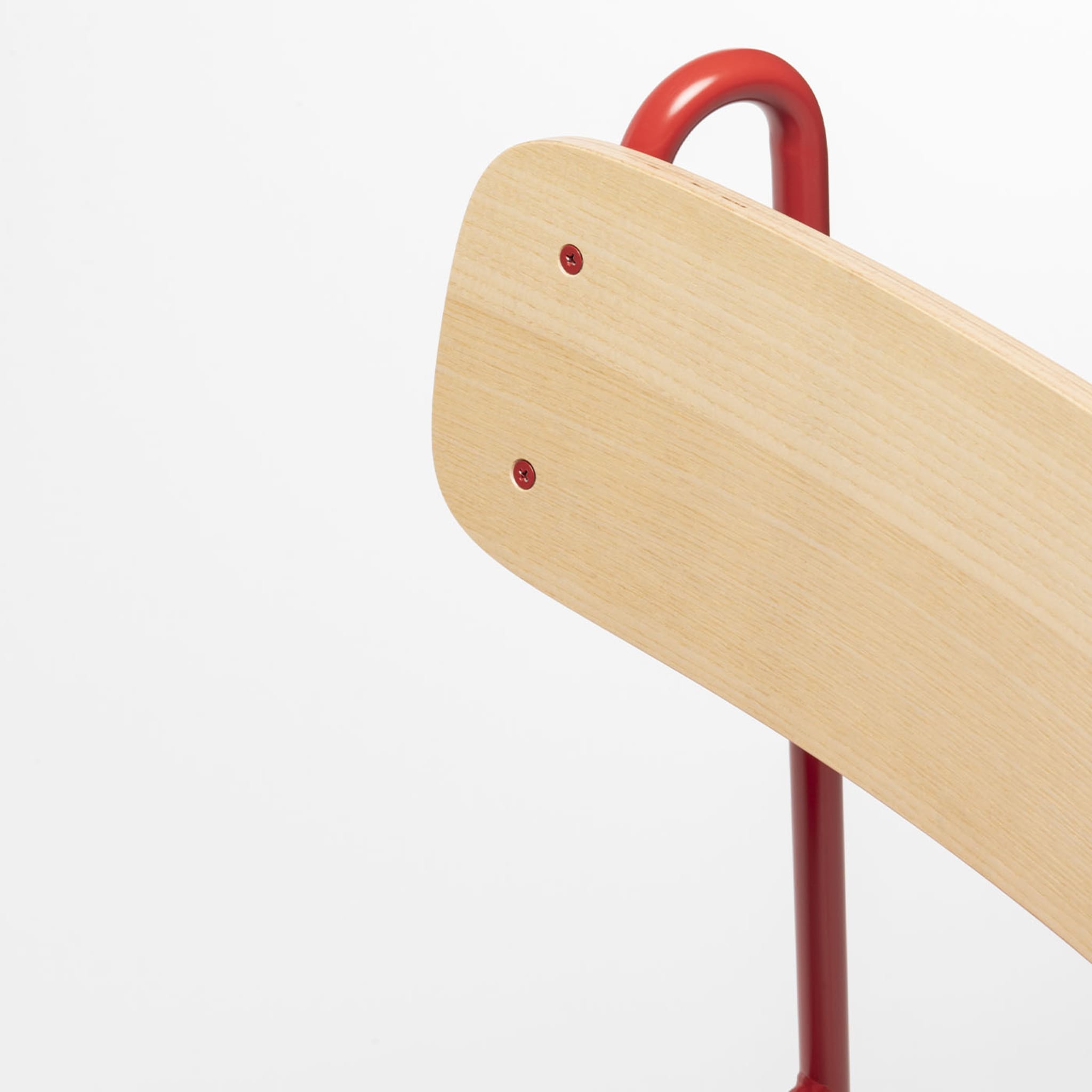 Lena S Red And Natural Ash Chair By Designerd - Alternative view 2