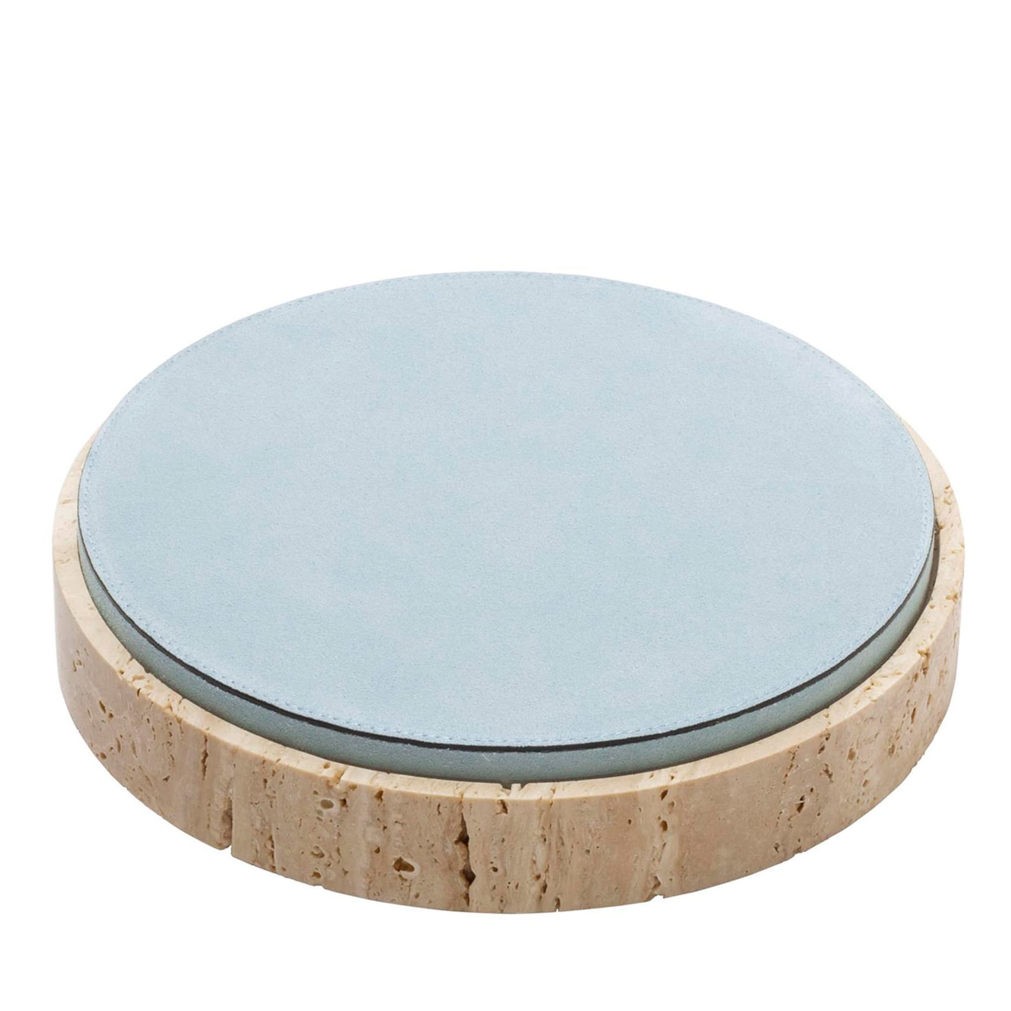 Giza Leather & Marble Round Box #7 - Main view