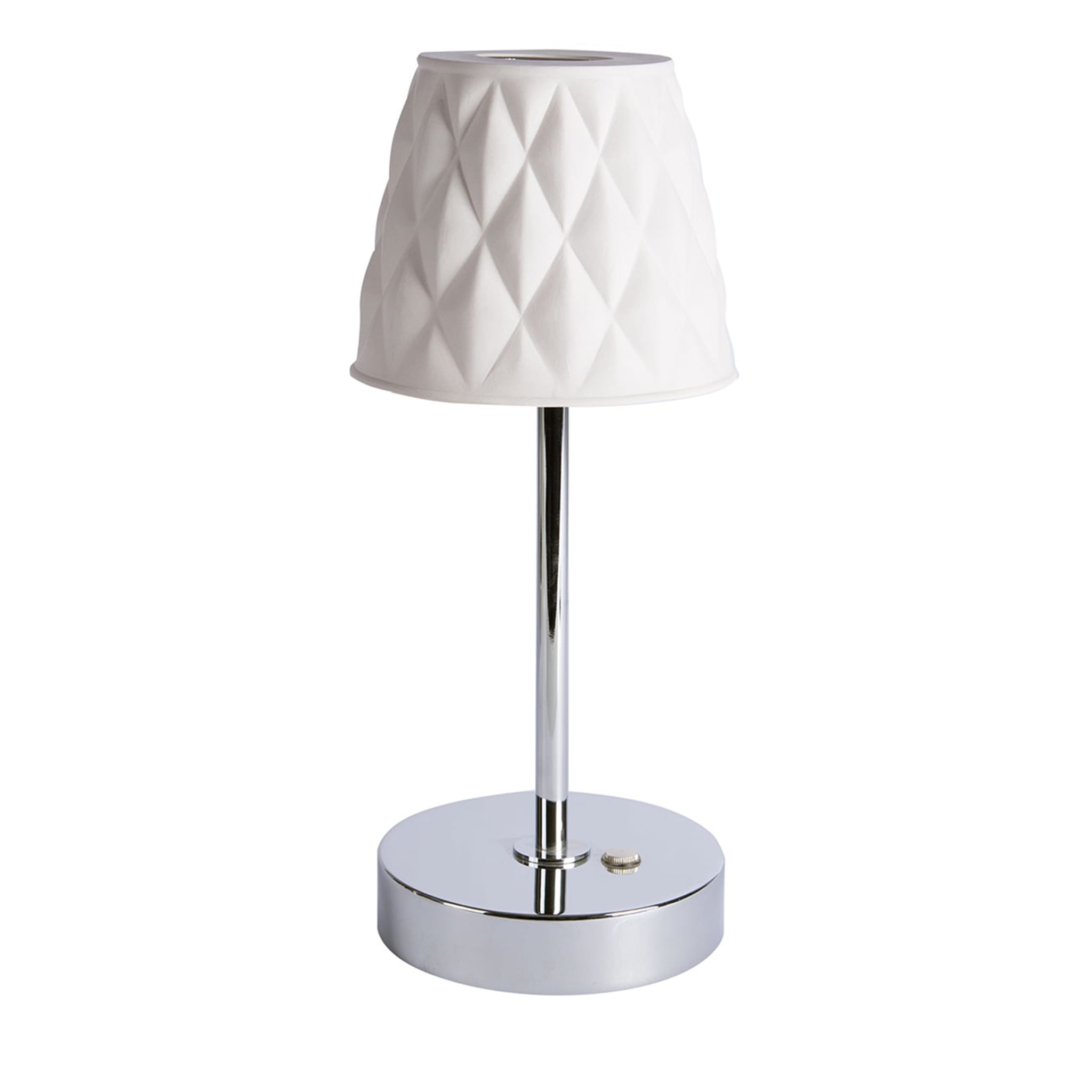 Infinity Silver and White Table Lamp - Main view