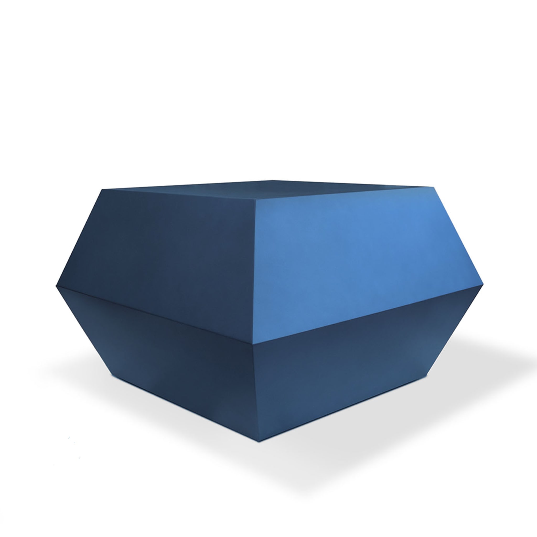 Tavolino blu a forma di diamante Pop & Op di Carlo Rampazzi - Vista alternativa 1