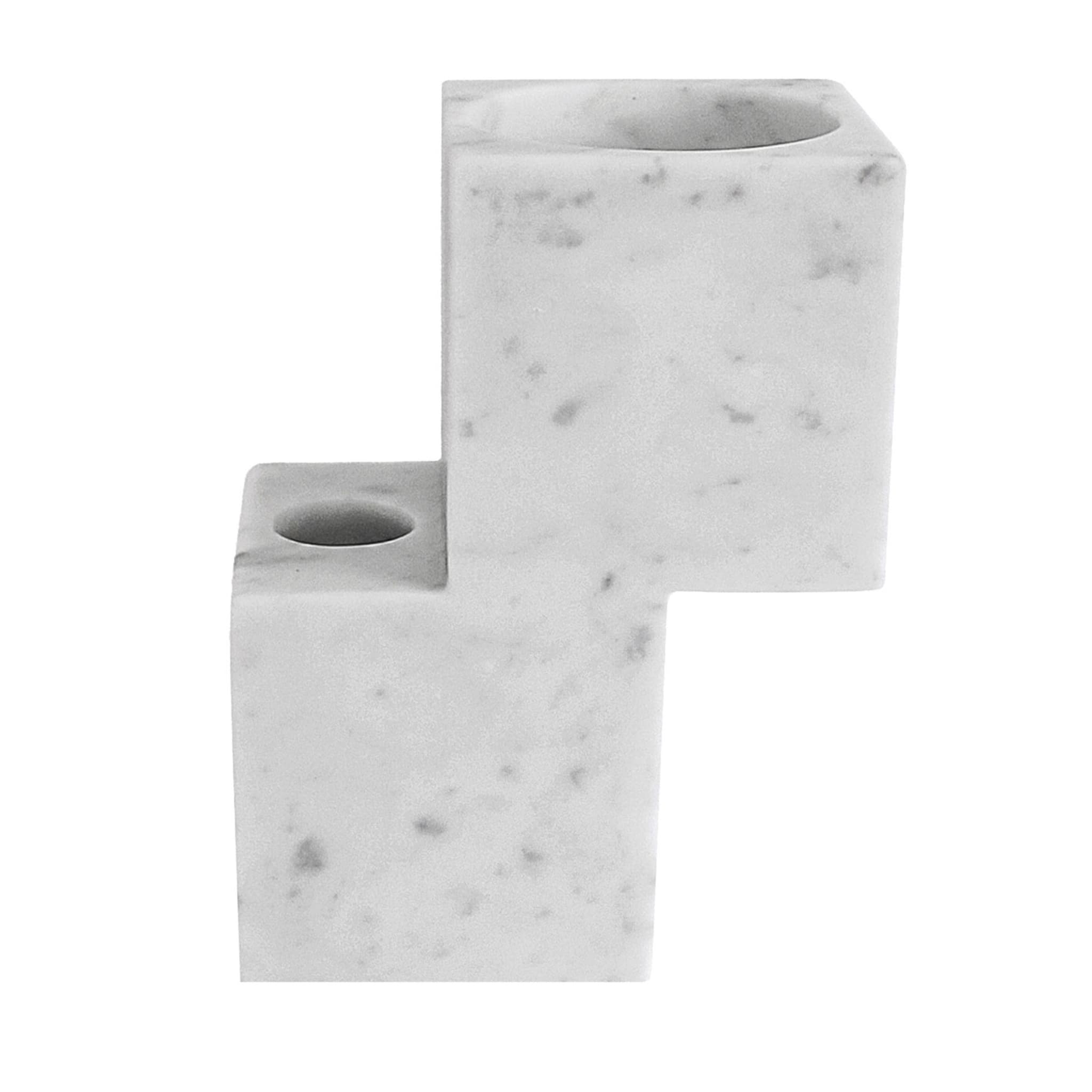 Vase hybride multifonction en marbre de Carrare blanc - Vue principale