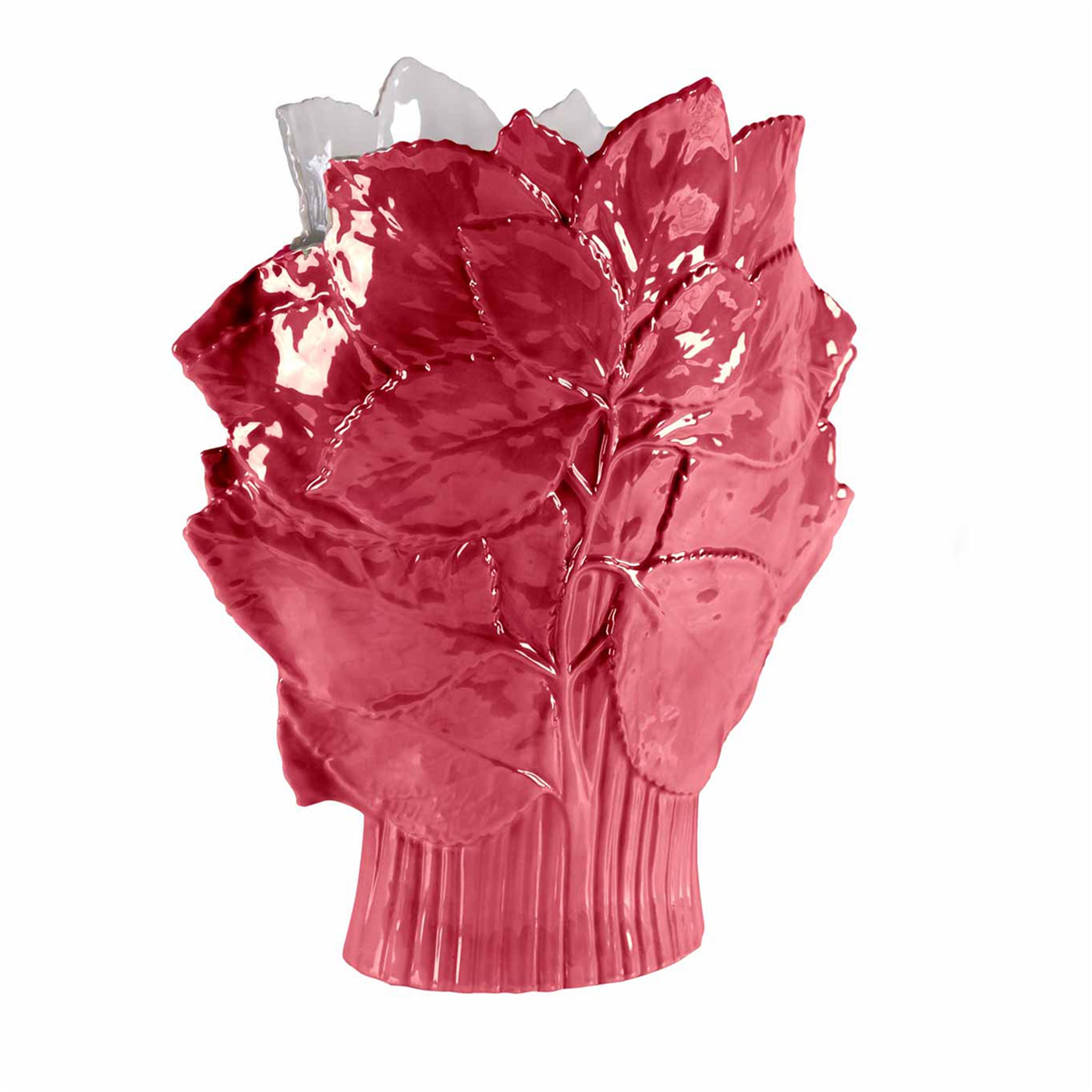 MAPLE LEAVES VASE - RED - Main view