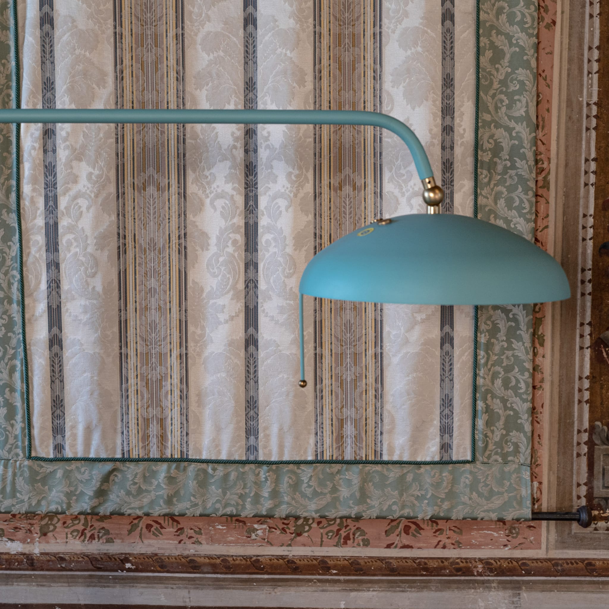 Serena Convivio Light Blue Floor Lamp - Alternative view 1