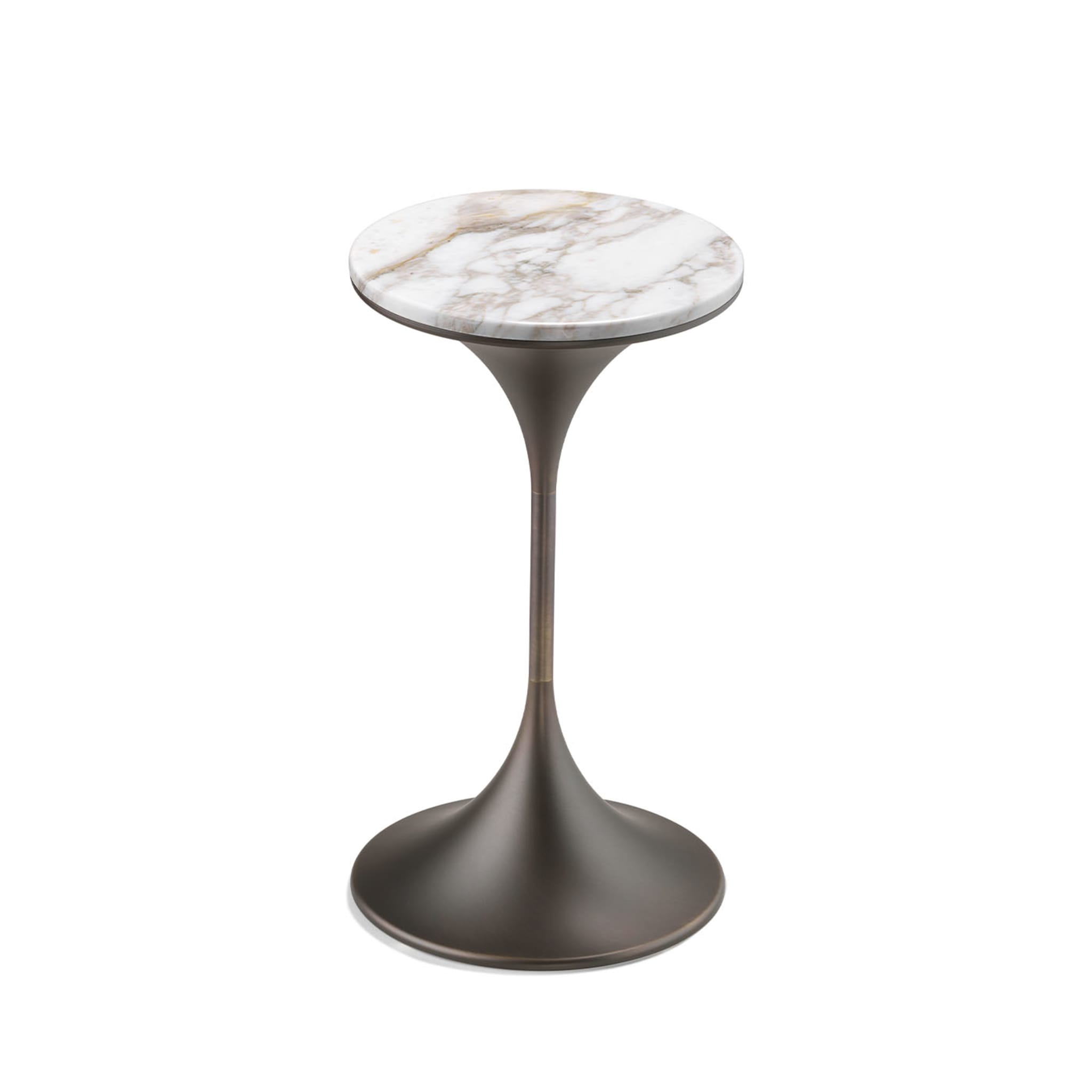 Dapertutto Tall Carrara Brown Side Table by Paolo Rizzato - Alternative view 1