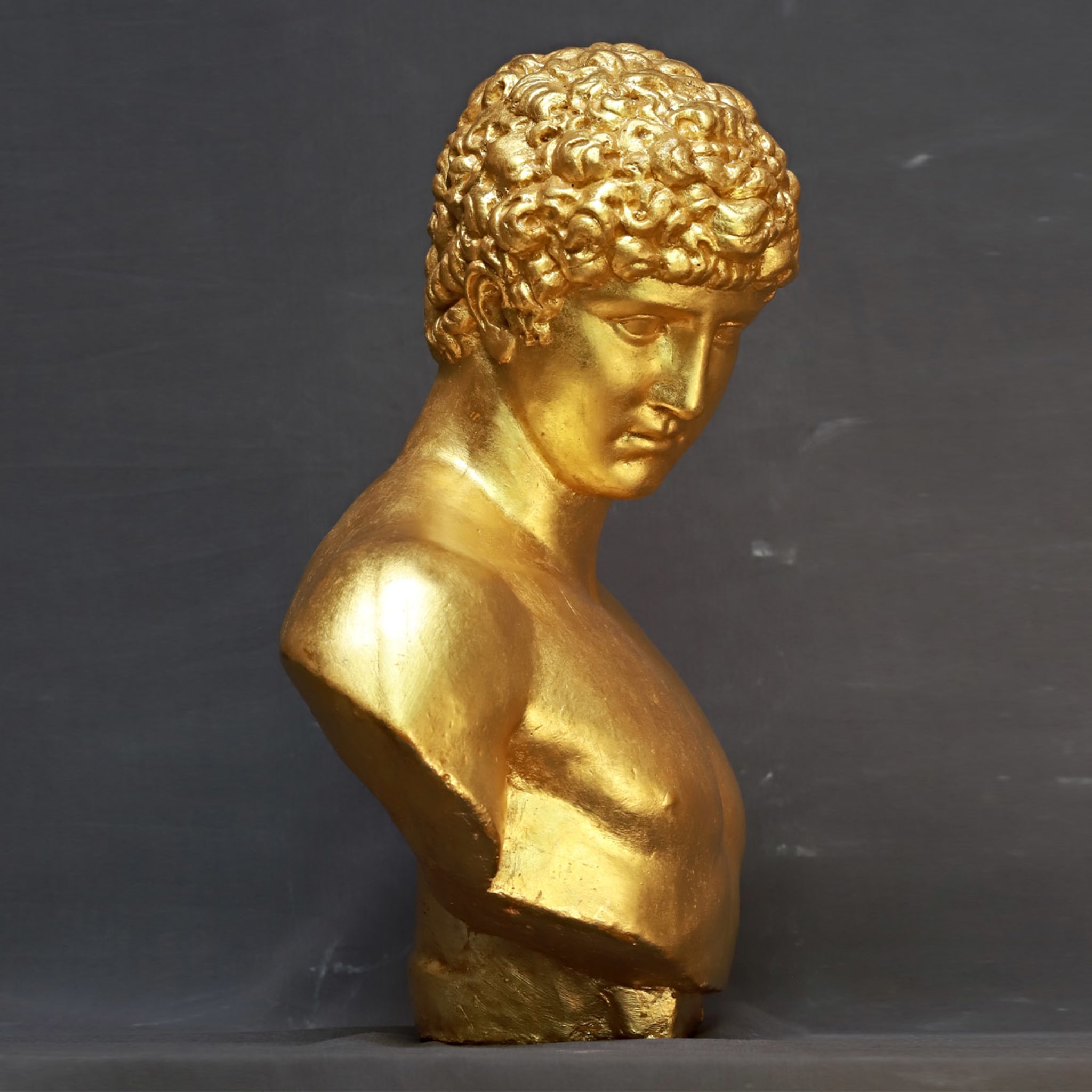 Antinoo Golden-Plaster Sculpture - Alternative view 2