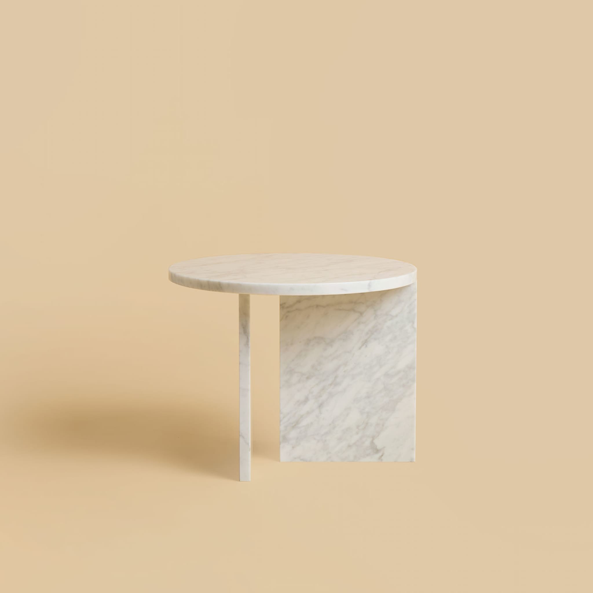 Kyushu White Carrara Side Table - Alternative view 2