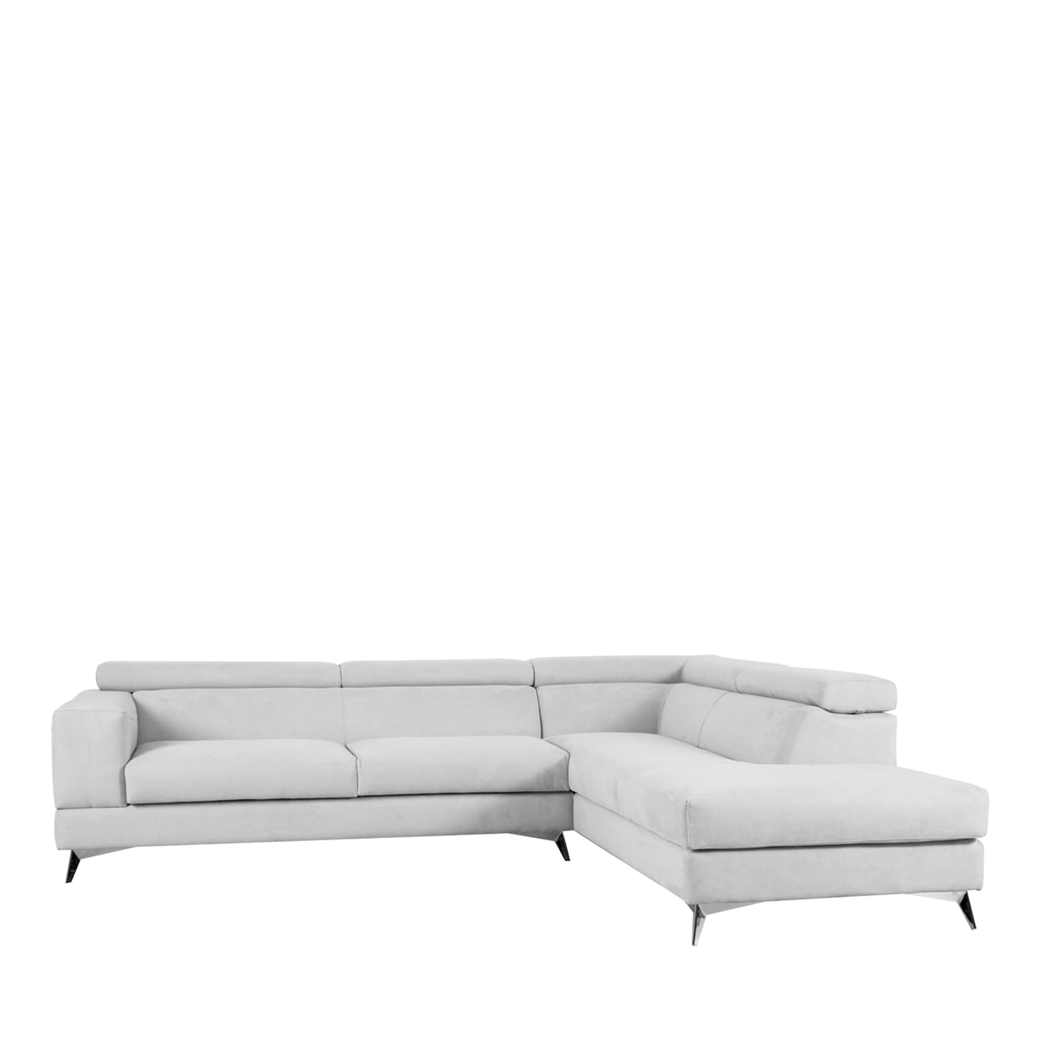 Sofá Pantone en forma de L de color gris claro - Vista principal