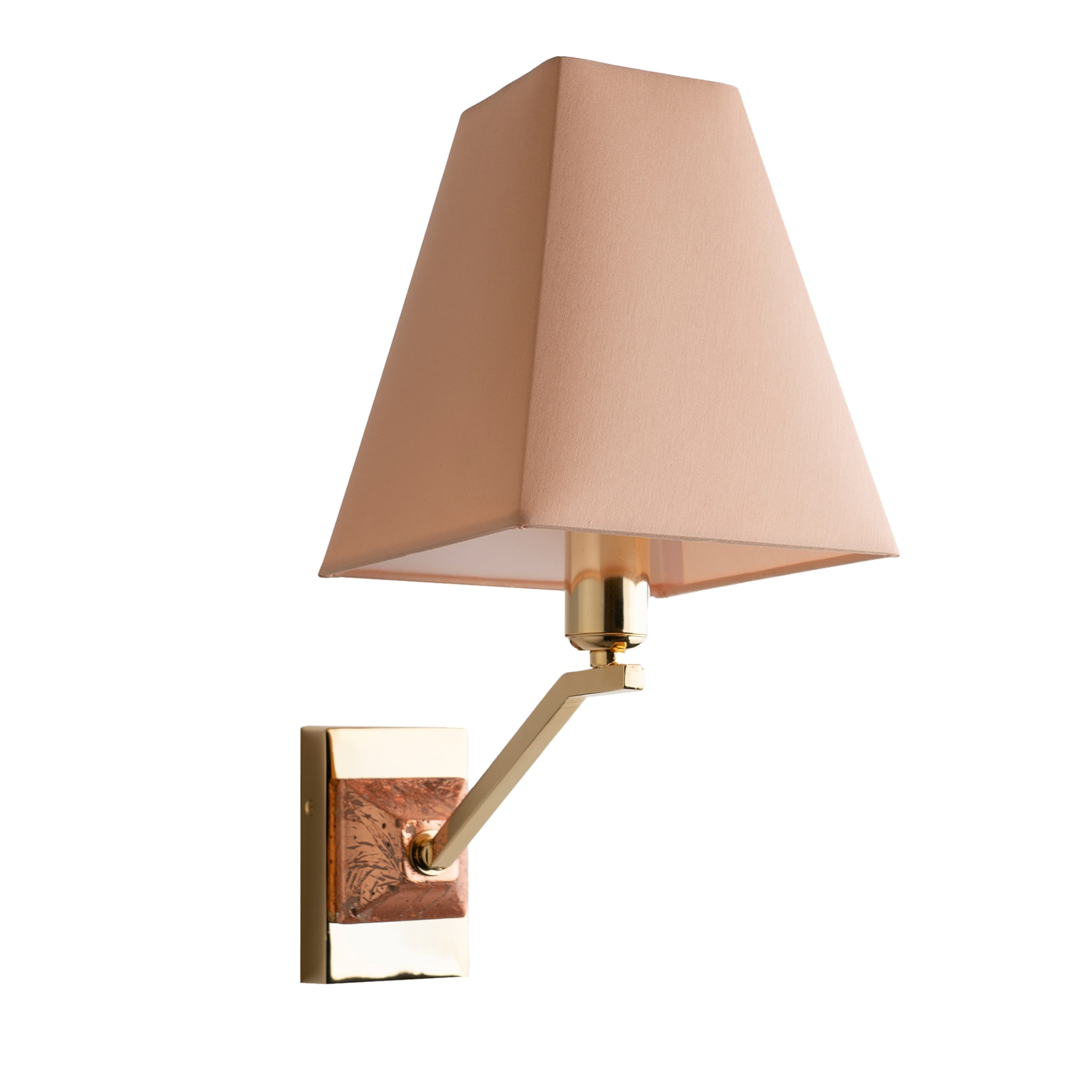 Salmon-Pink & Golden Sconce - Main view