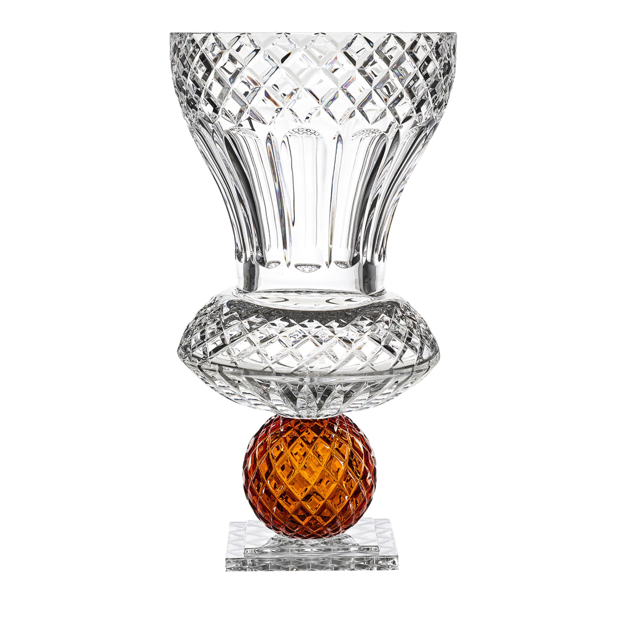 Katherine flared vase with amber sphere - Main view