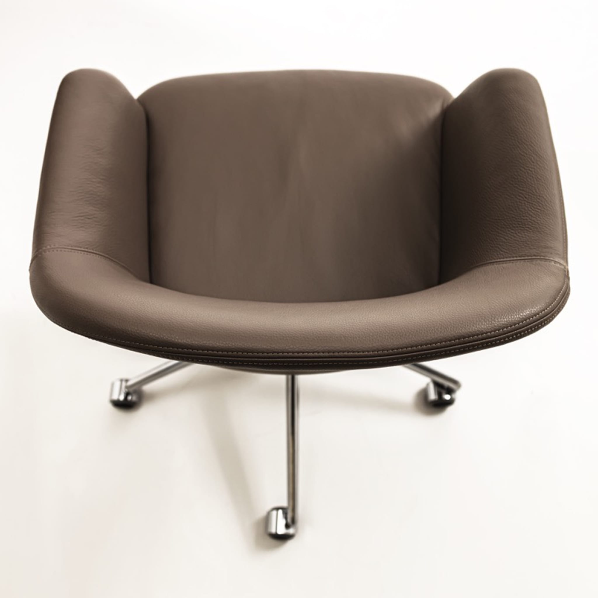 Eva Leather padded swivel chair  - Alternative view 1